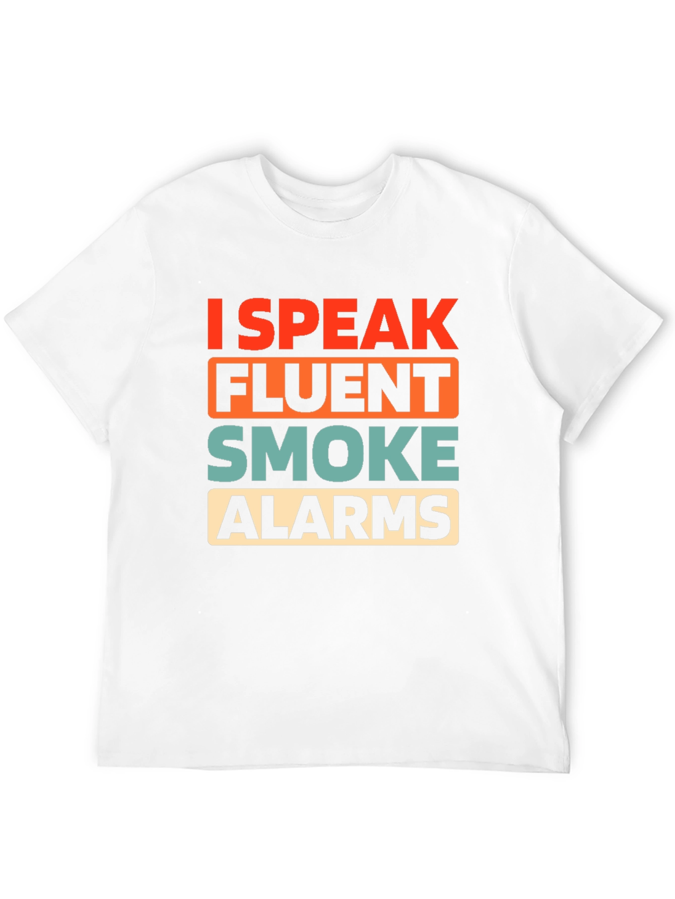 Black I Speak Fluent Smoke Alarms Graphic T-Shirt view 12