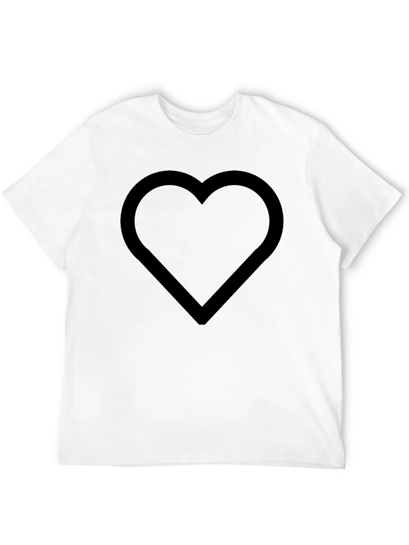 Black Heart Graphic Black T-Shirt | Casual Wear view 12