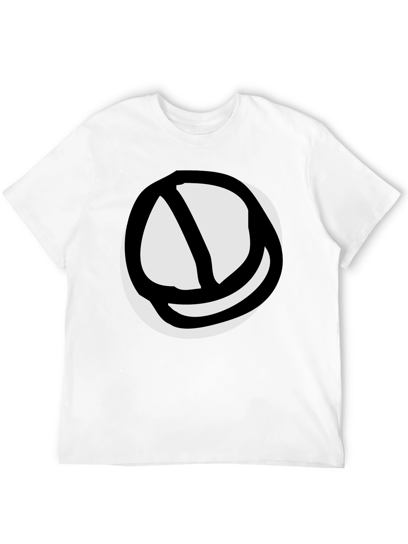 Black Abstract Circle Graphic Tee - Black view 12