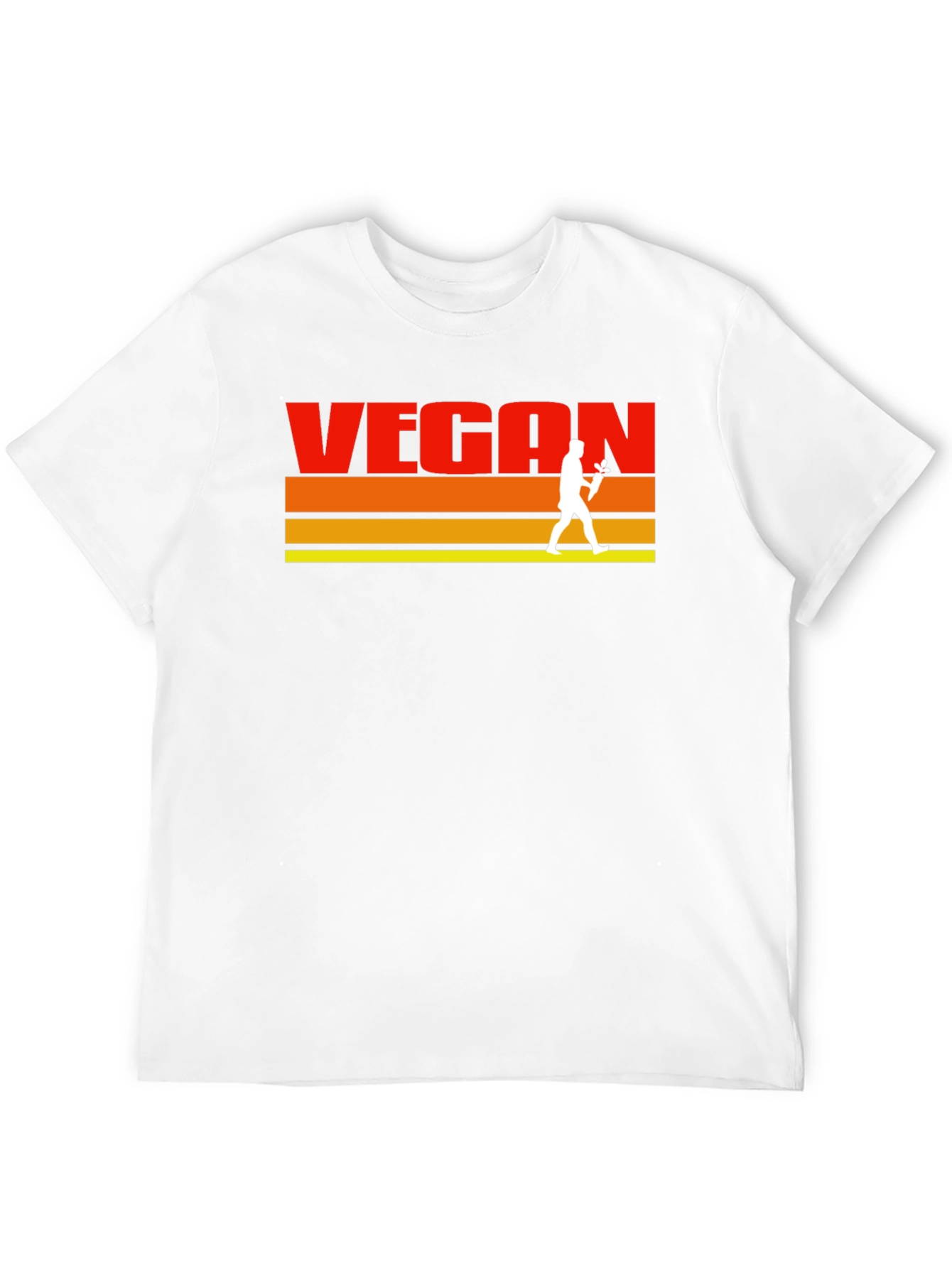 Black Retro Vegan T-Shirt - Classic Vegetarian Lifestyle Tee view 12