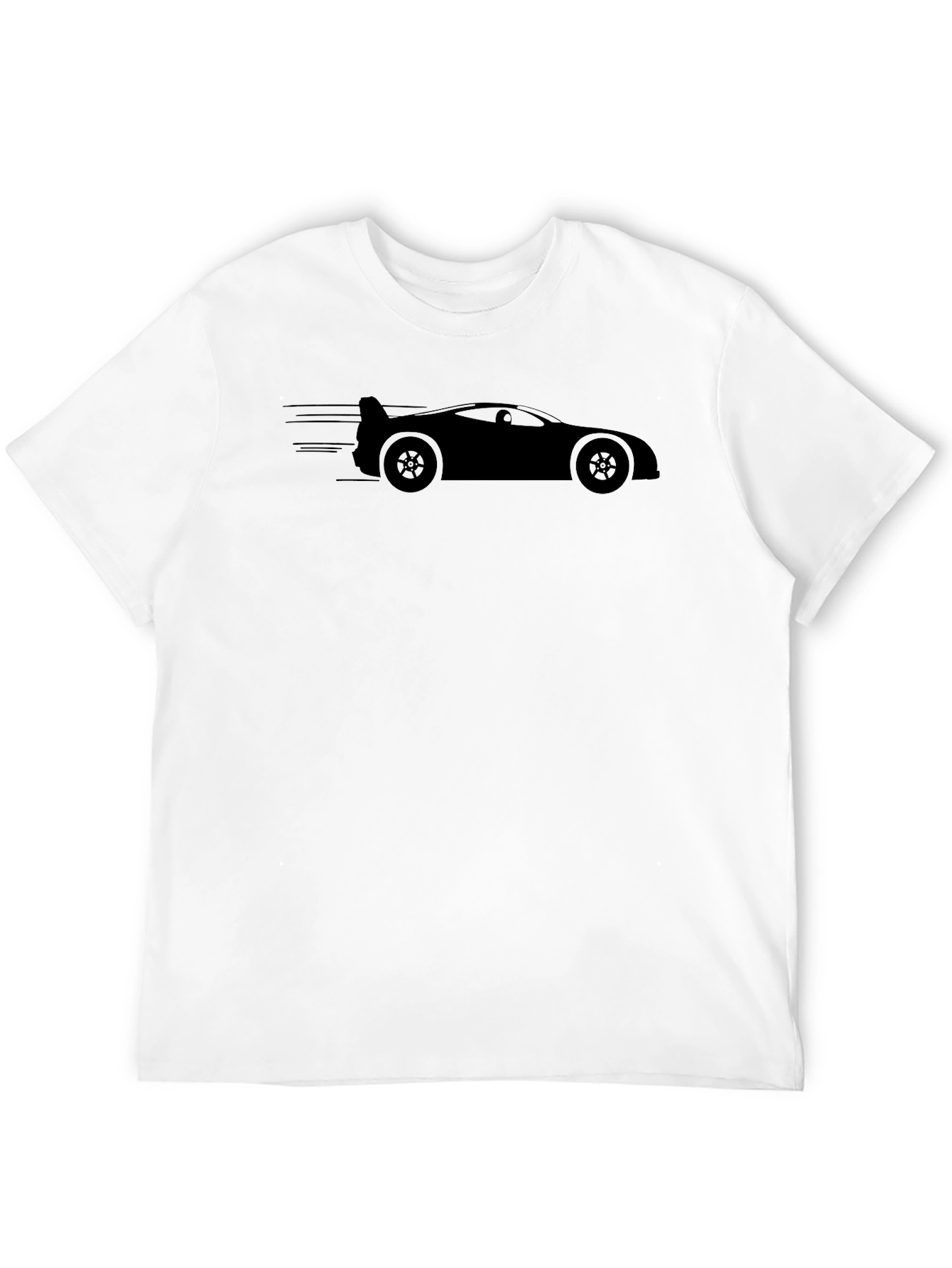 Black Sleek Car Graphic Tee - Black view 12