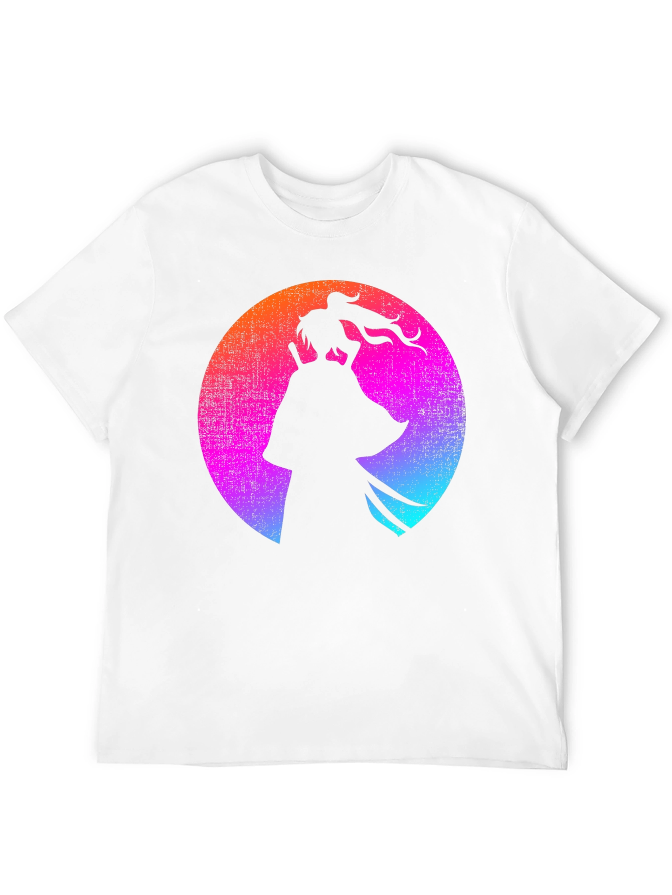 Black Samurai Silhouette T-Shirt - Retro Style view 12