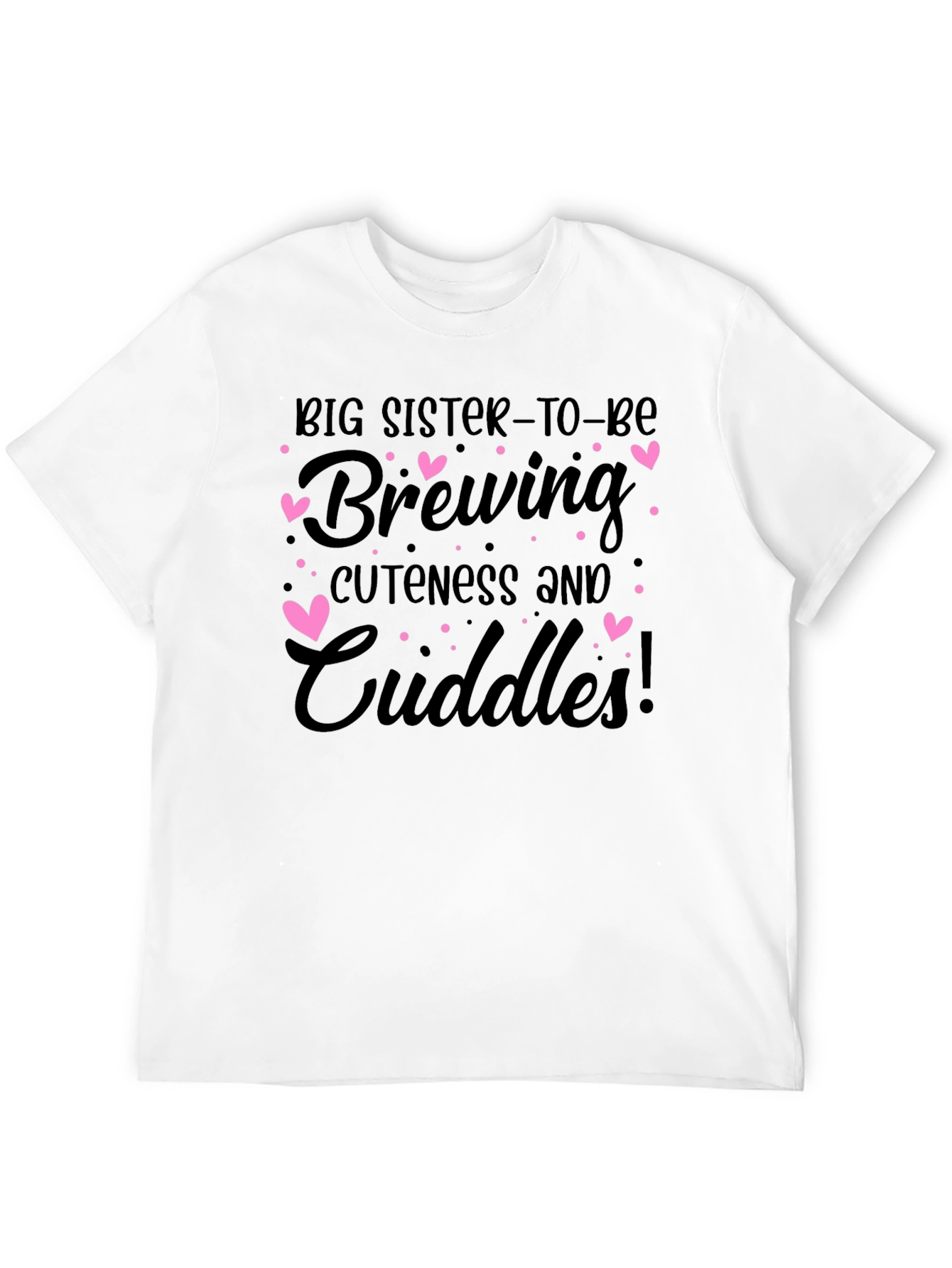Black Big Sister To Be Brewing T-Shirt view 12