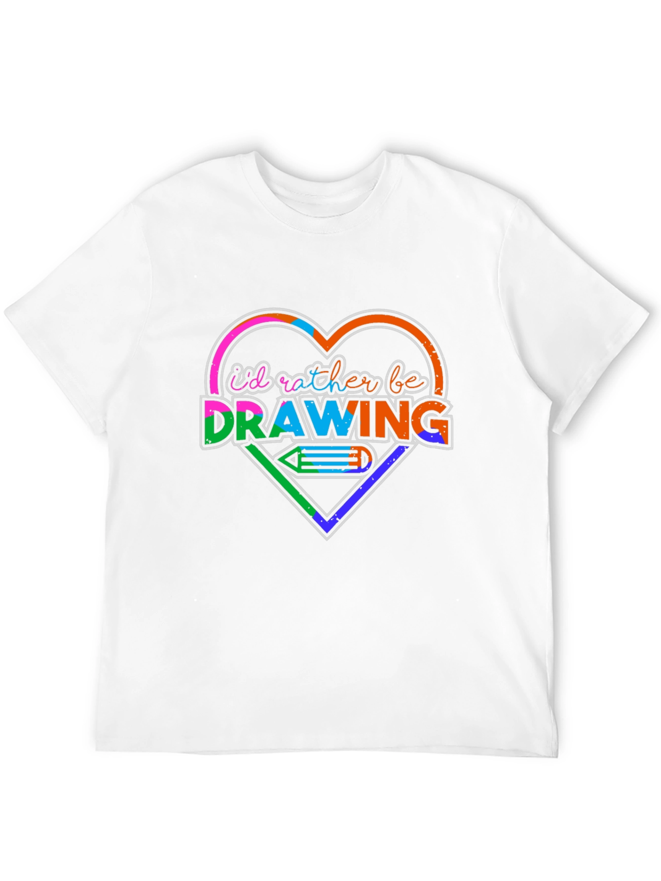 I'd Rather Be Drawing T-Shirt - Artistic Graphic Tee - 12