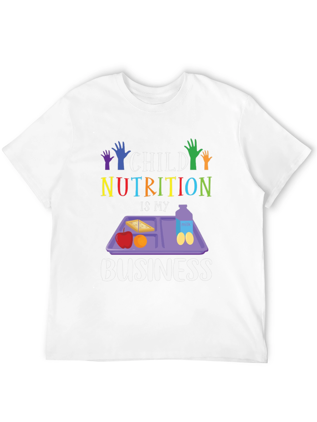 Child Nutrition T-Shirt - School Lunch Hero Tee - 12