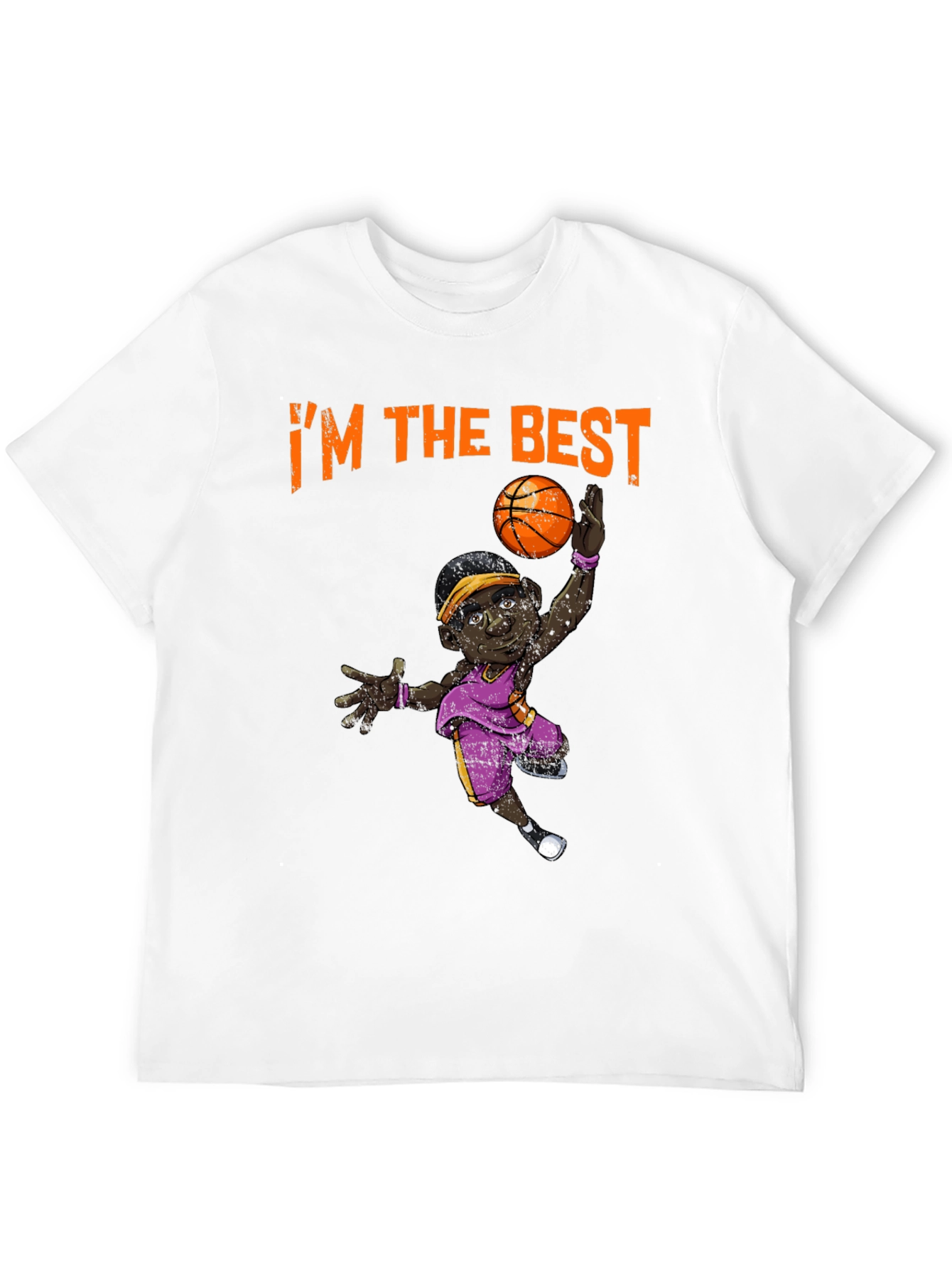 Black I'm The Best Basketball T-Shirt view 12