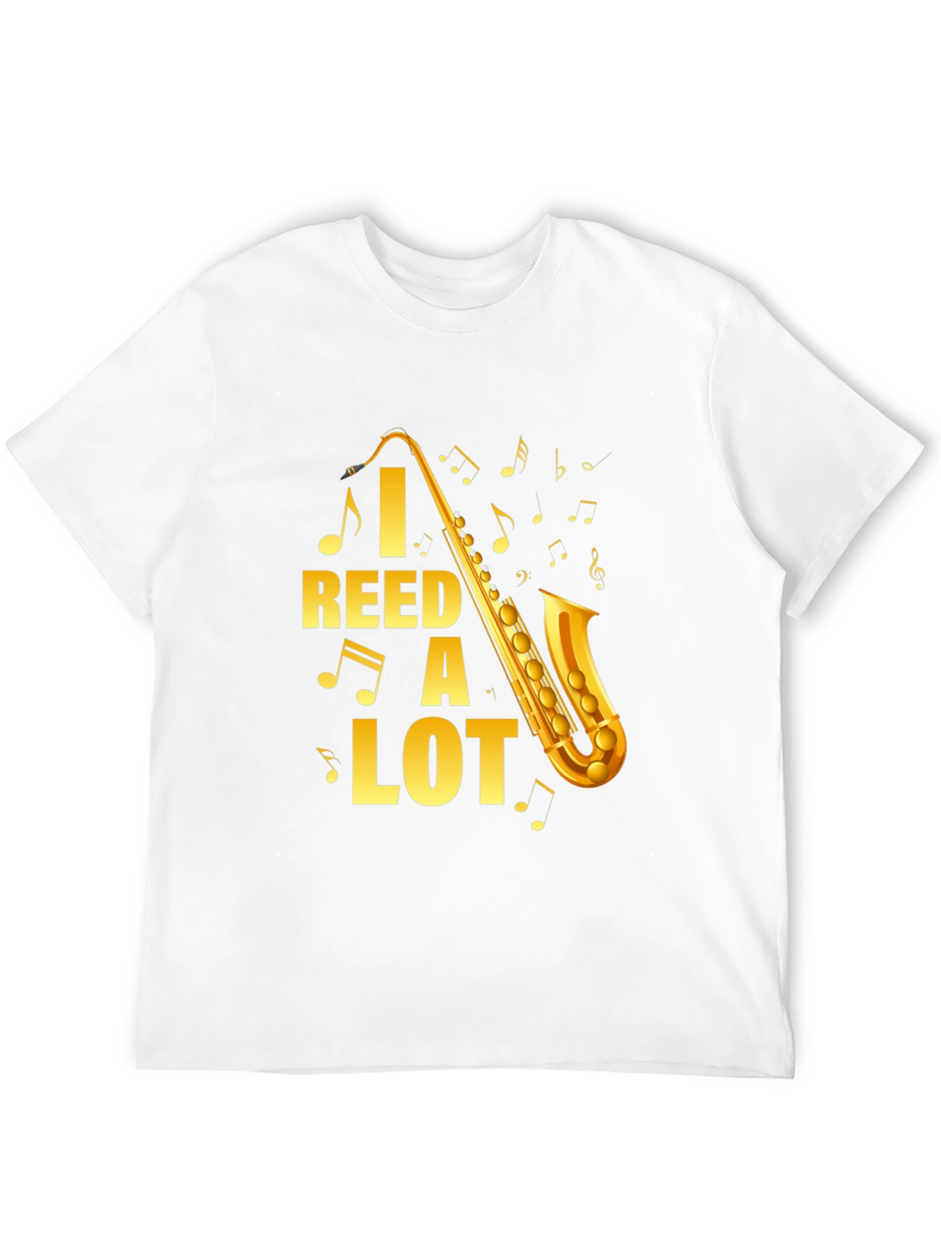 Black I Reed A Lot Saxophone Graphic T-Shirt view 12