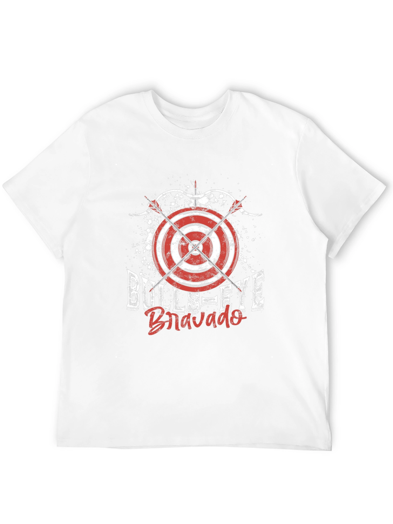 Black Bullseye Bravado Graphic Tee - Black Cotton T-Shirt view 12