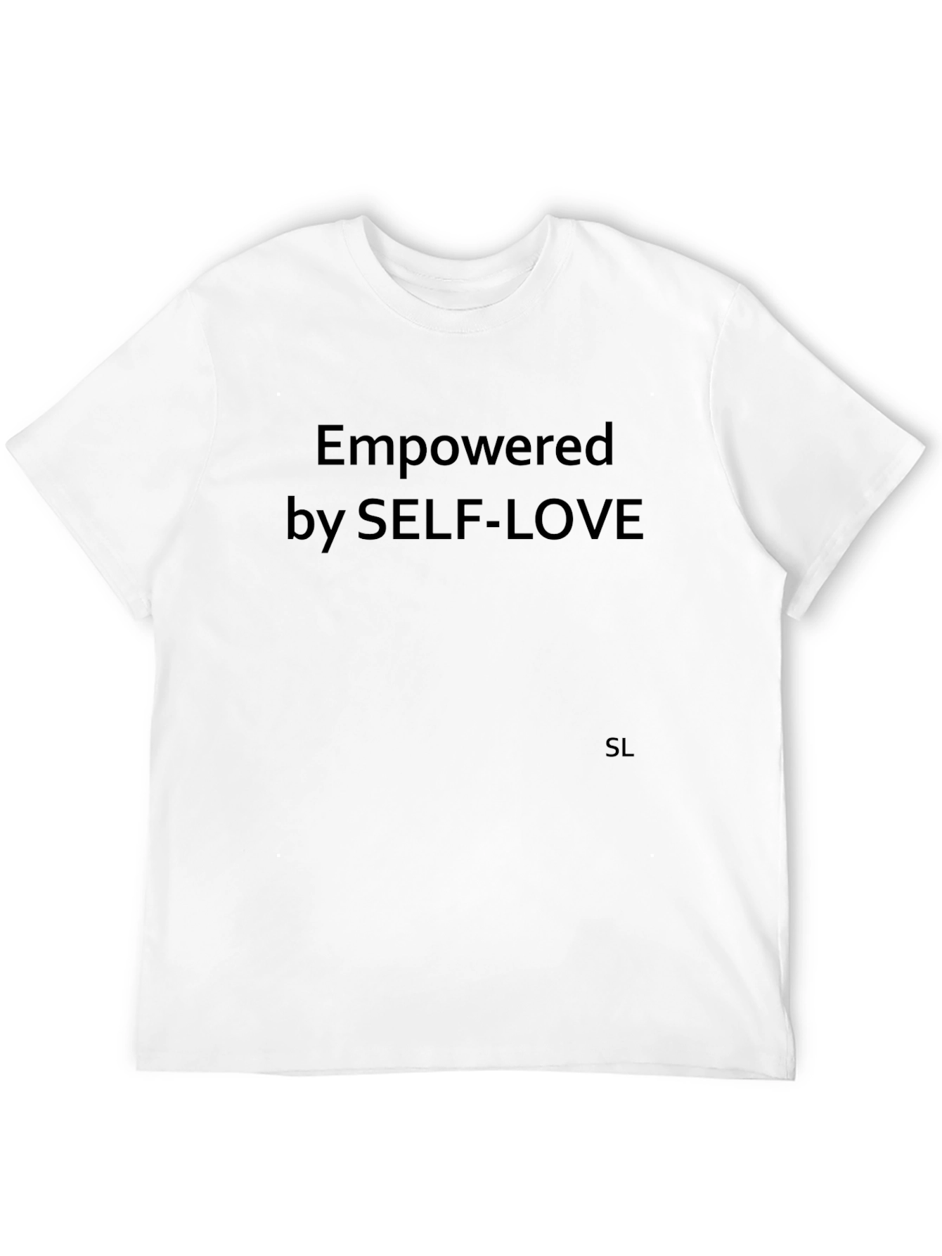 Black Empowered by Self-Love Black T-Shirt view 12