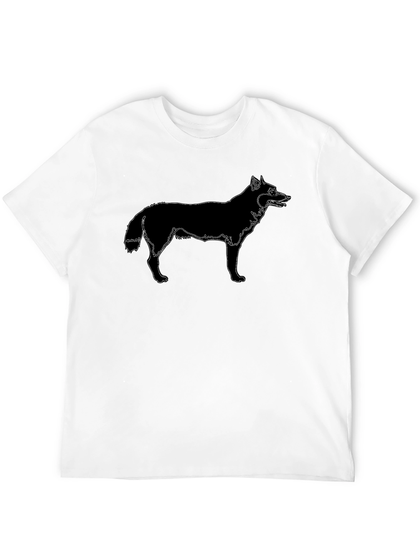 Black Black Wolf Graphic Tee - Modern Style view 12