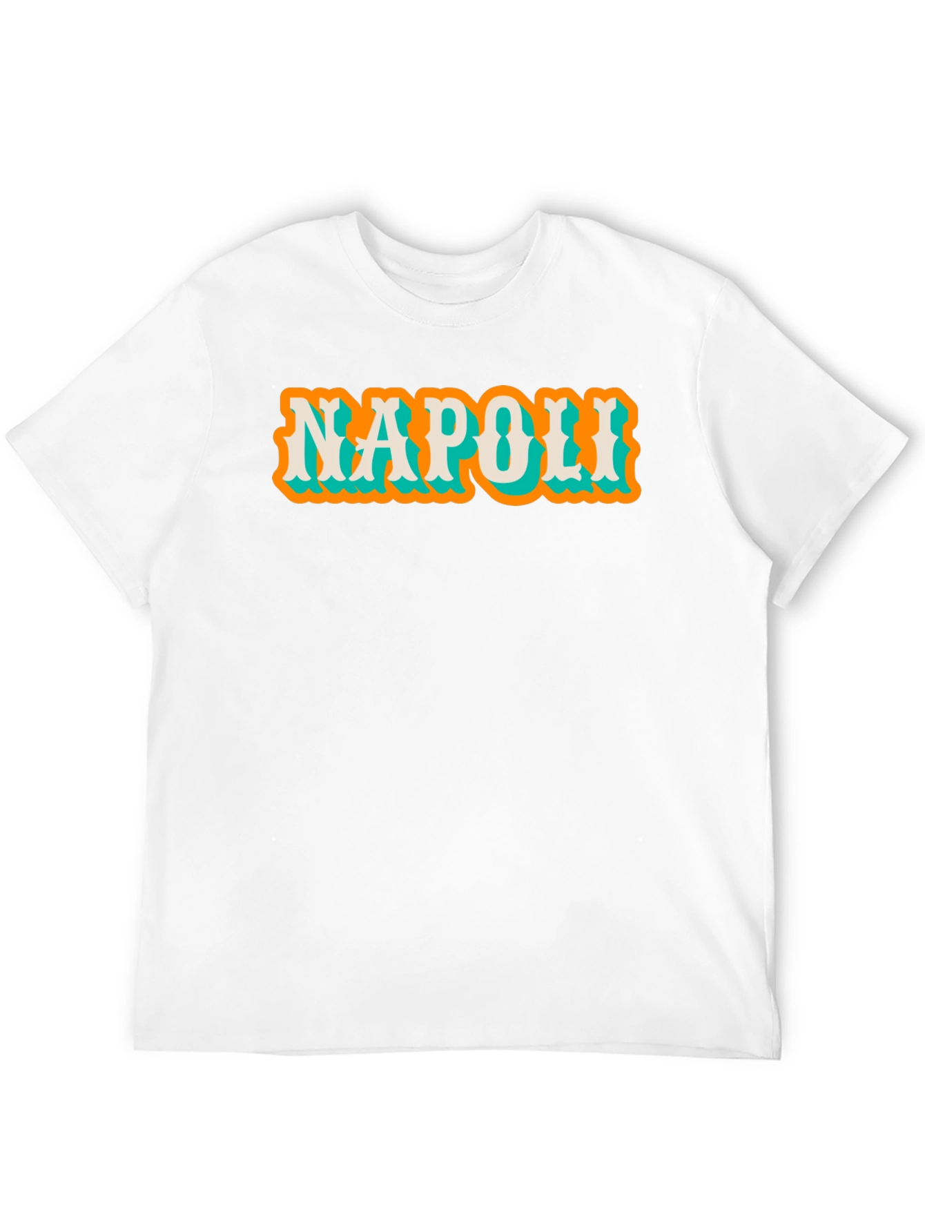 Black Napoli Graphic Tee - Vintage Style Cotton T-Shirt view 12