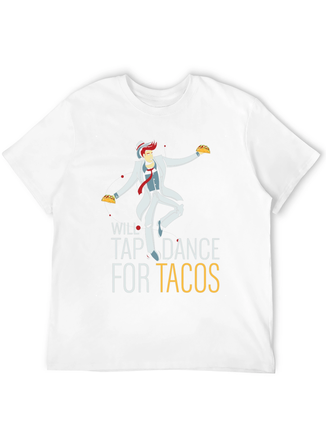 Black Will Tap Dance for Tacos - Novelty Graphic Tee view 12