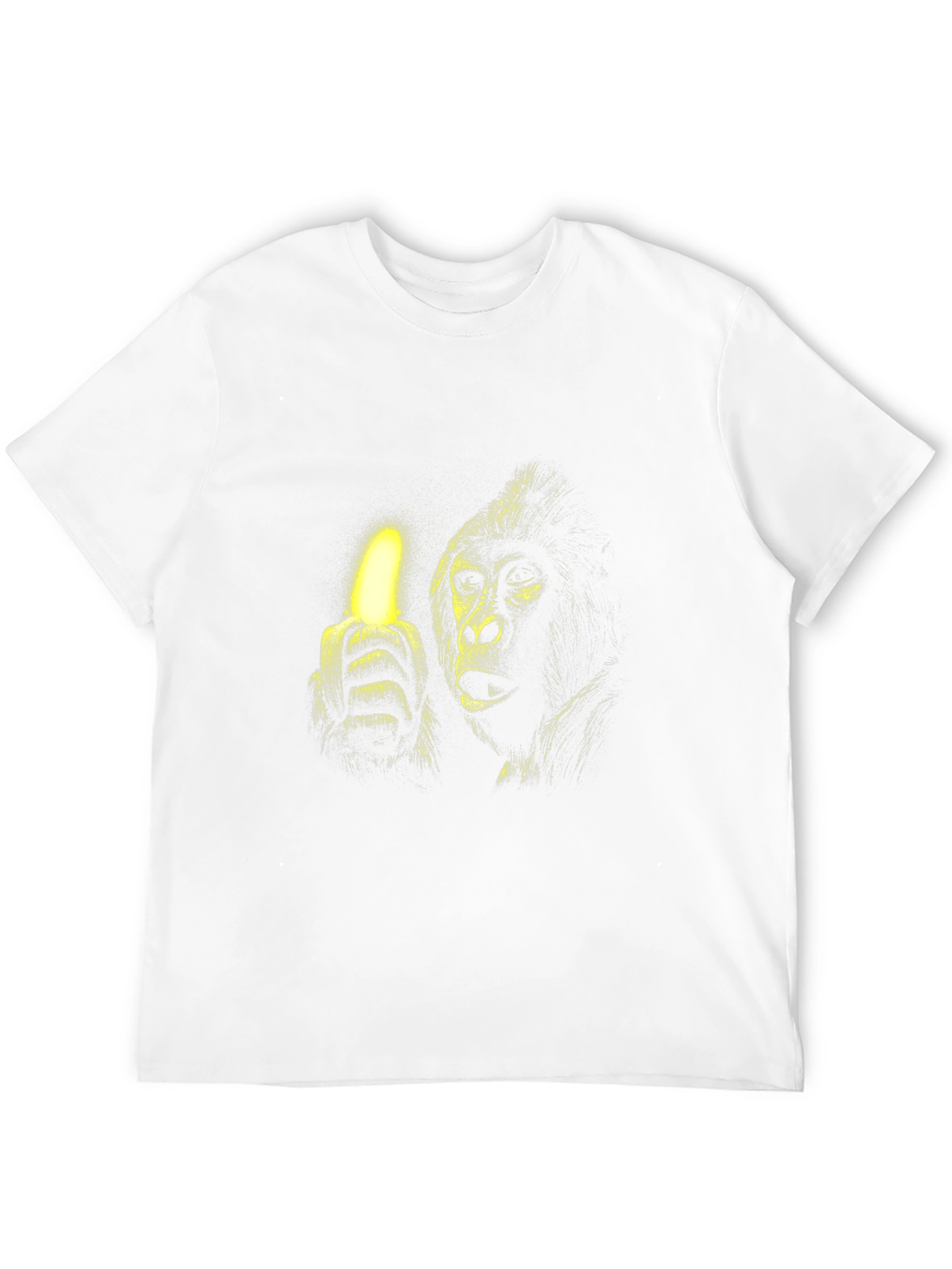 Black Gorilla Banana Glow Black T-Shirt view 12