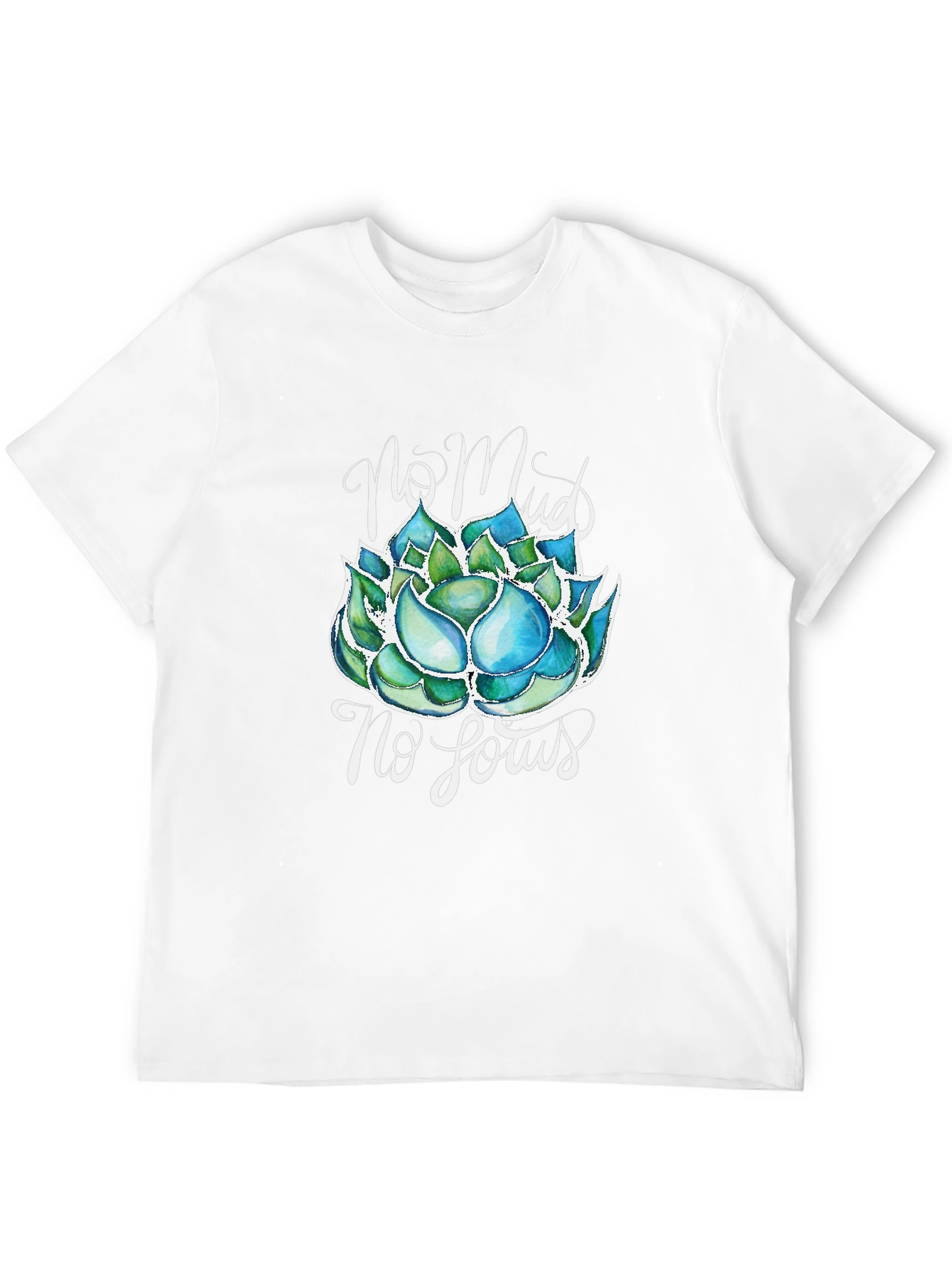 No Mud, No Lotus T-Shirt - Zen Garden Tee - 12