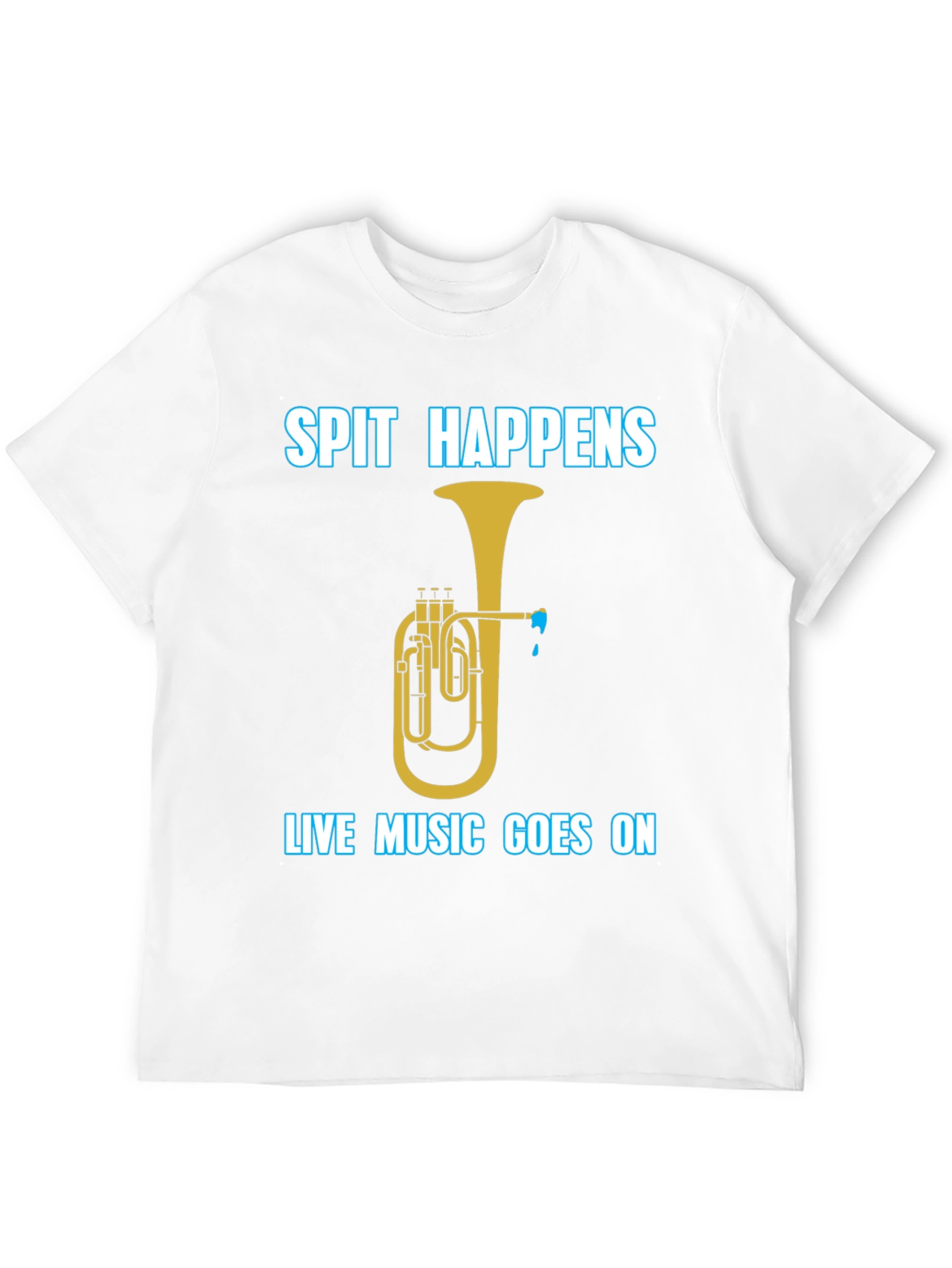 Spit Happens Music T-Shirt - Live Music Goes On! - 12