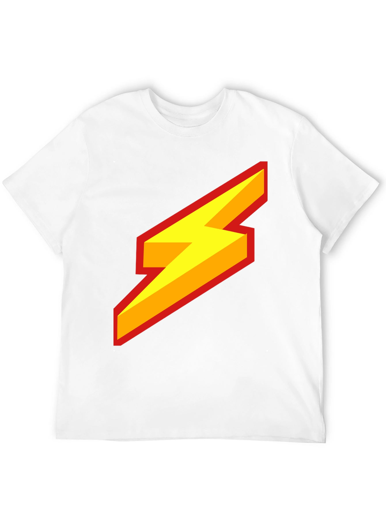 Black Lightning Bolt Graphic Tee - Bold Style view 12