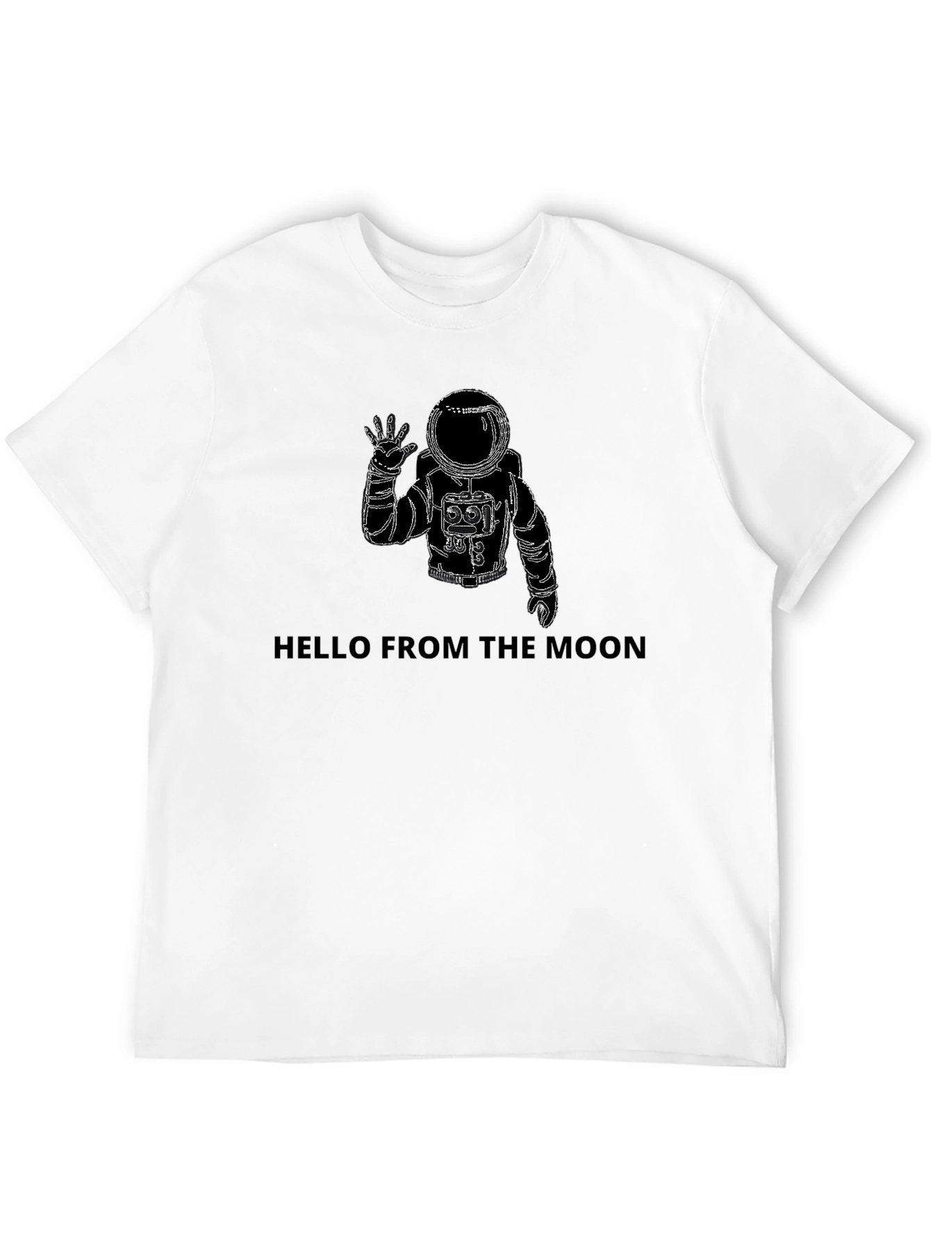 Black Hello From The Moon Graphic Tee view 12