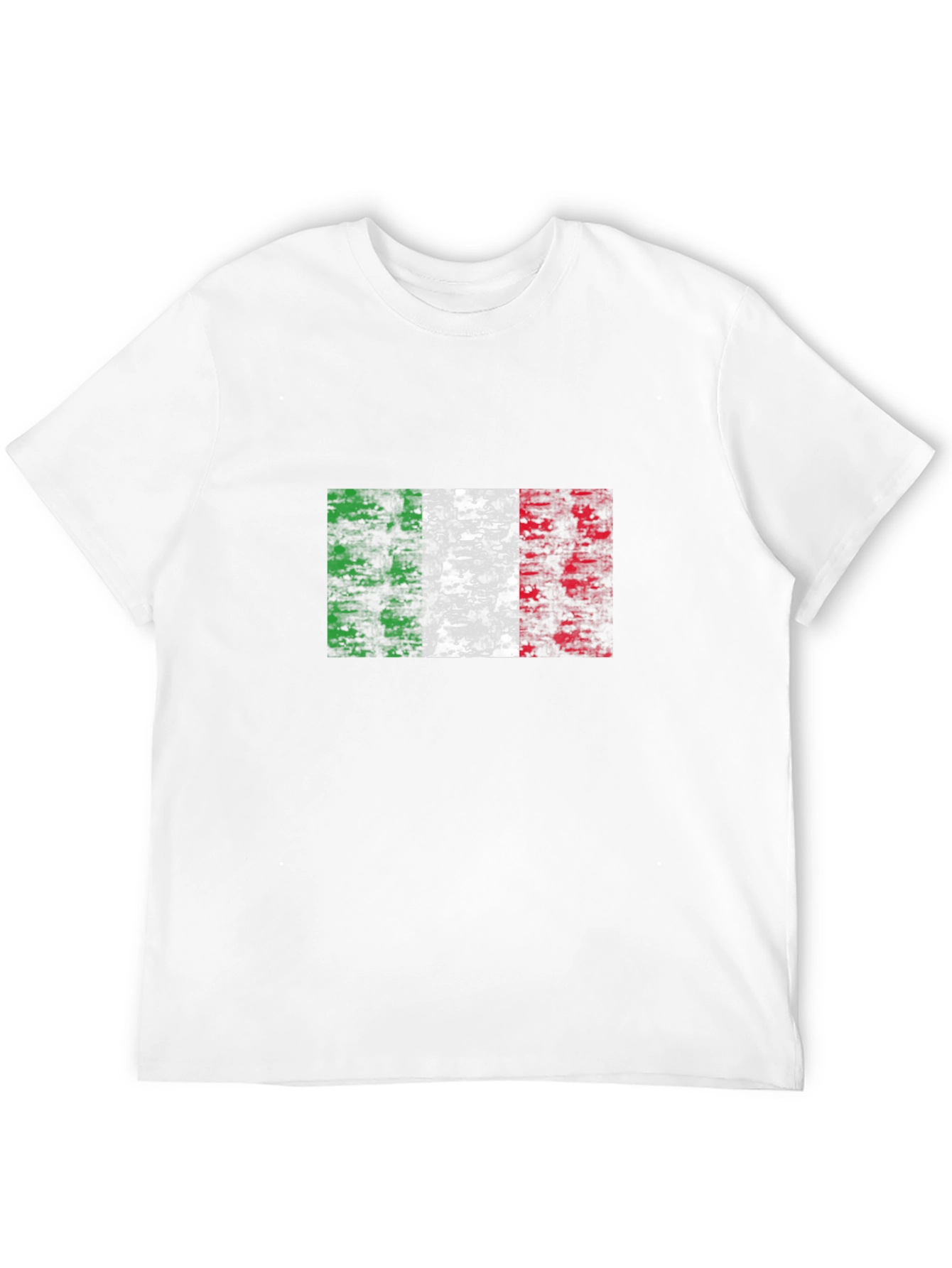 Black Italian Flag Graphic Tee - Black T-Shirt view 12