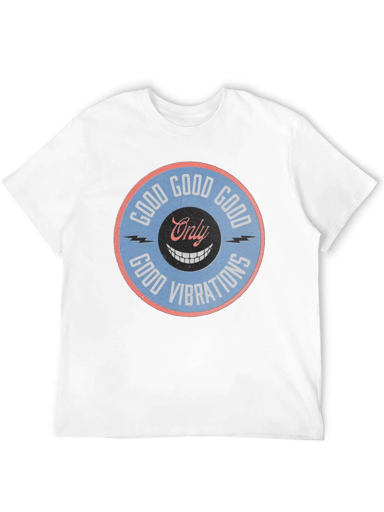 Black Good Vibrations Graphic Tee - Retro Style view 12