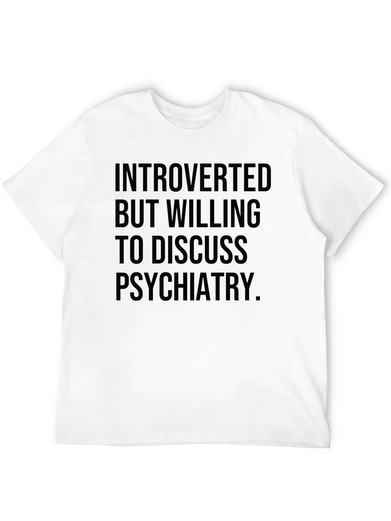 Black Introverted Psychiatry T-Shirt view 12