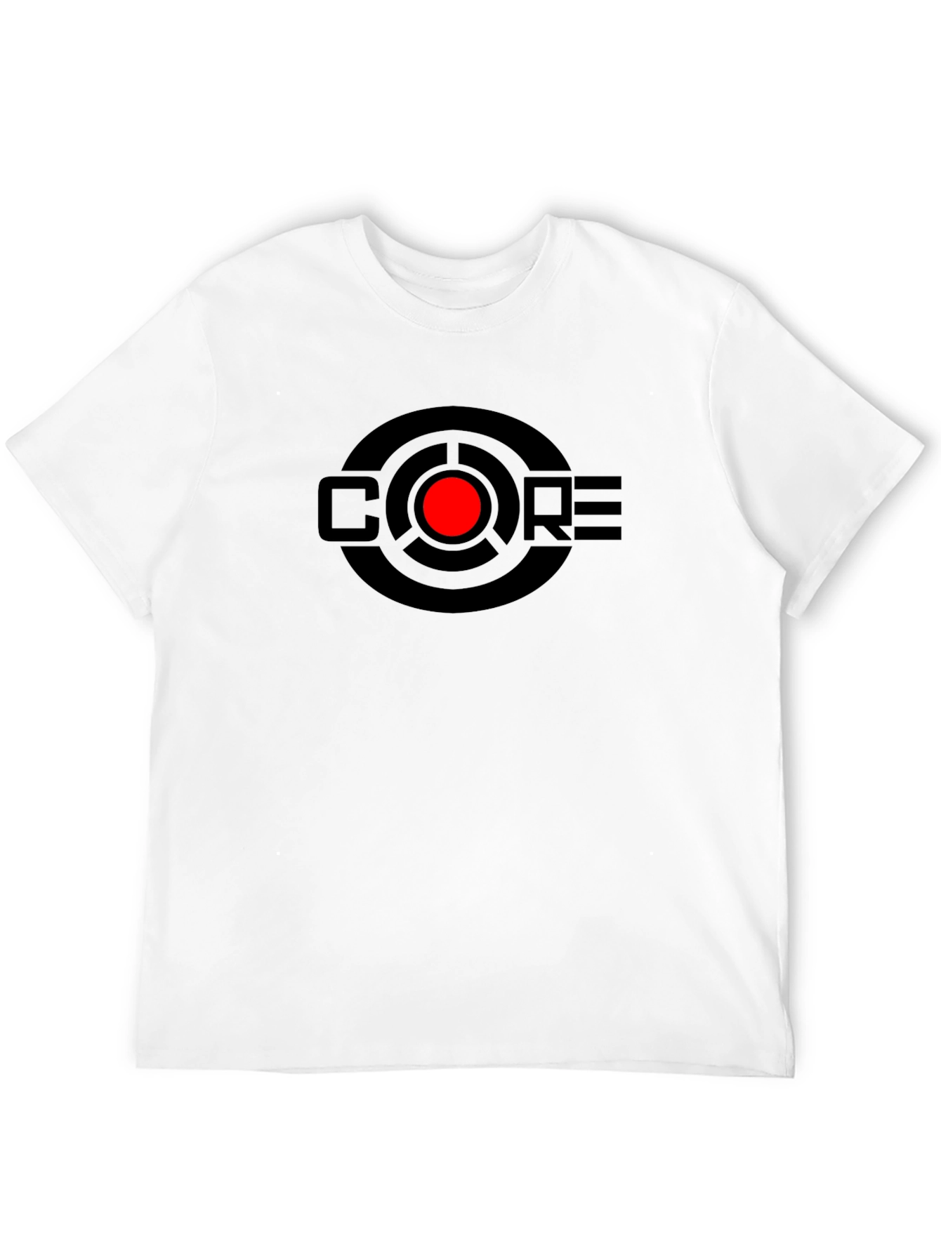 Black CORE Graphic Tee - Black Crew Neck T-Shirt view 12