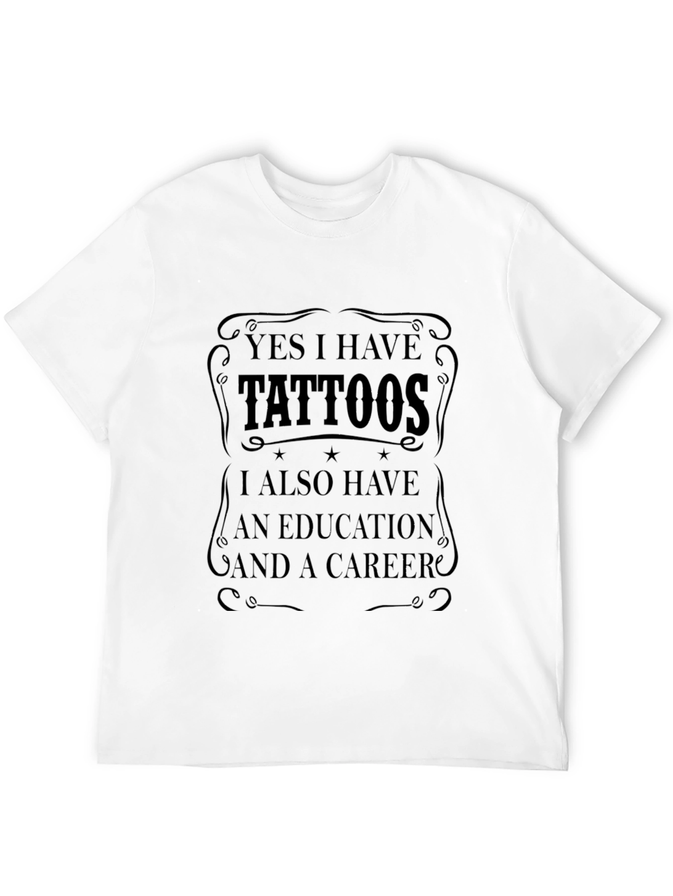 Black Tattooed & Educated Graphic Tee view 12