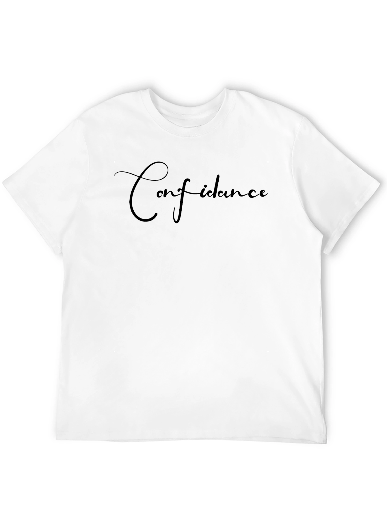 Black Confidence Black Graphic T-Shirt view 12