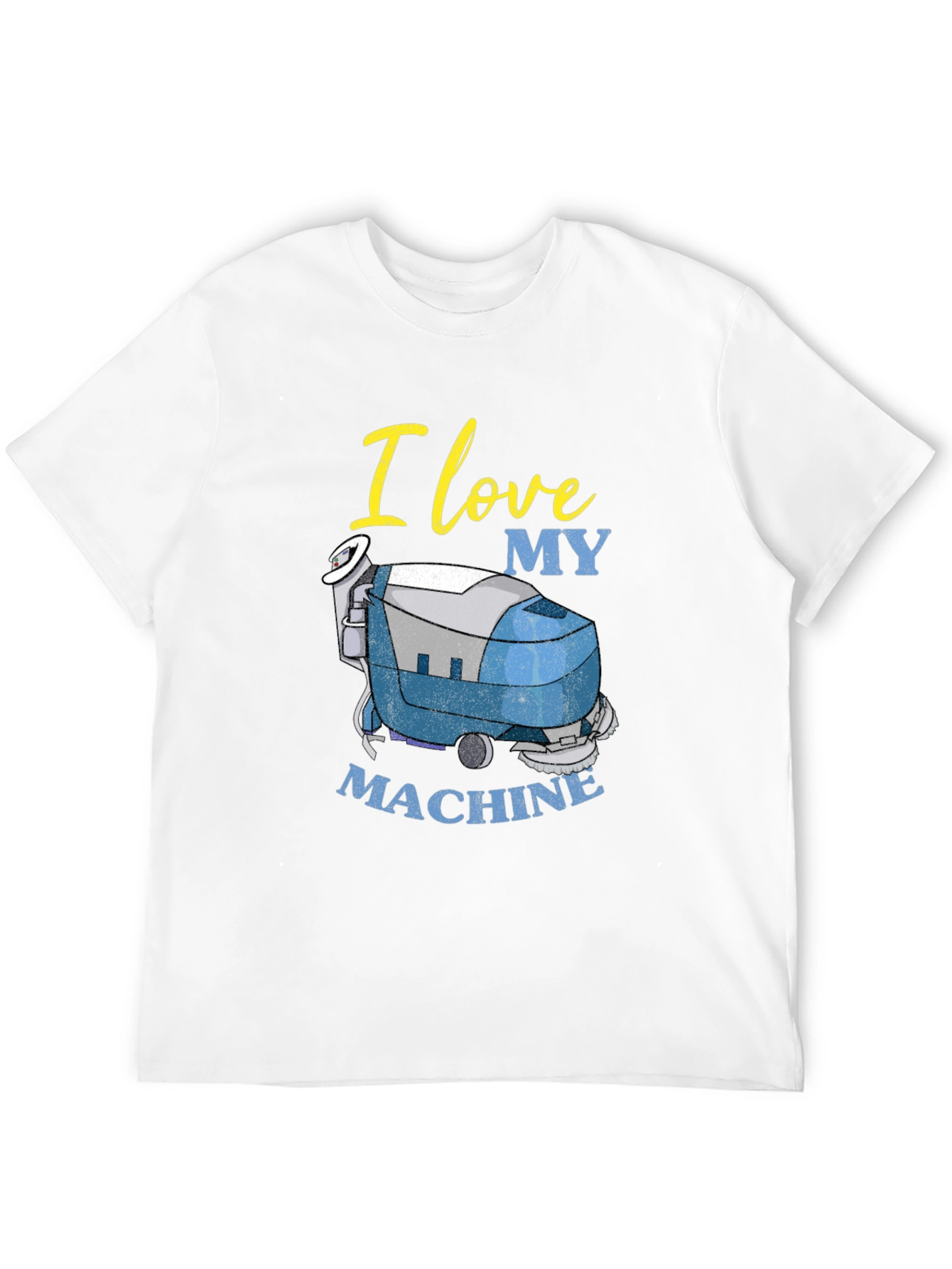 Black I Love My Machine T-Shirt - Cleaning Crew Apparel view 12