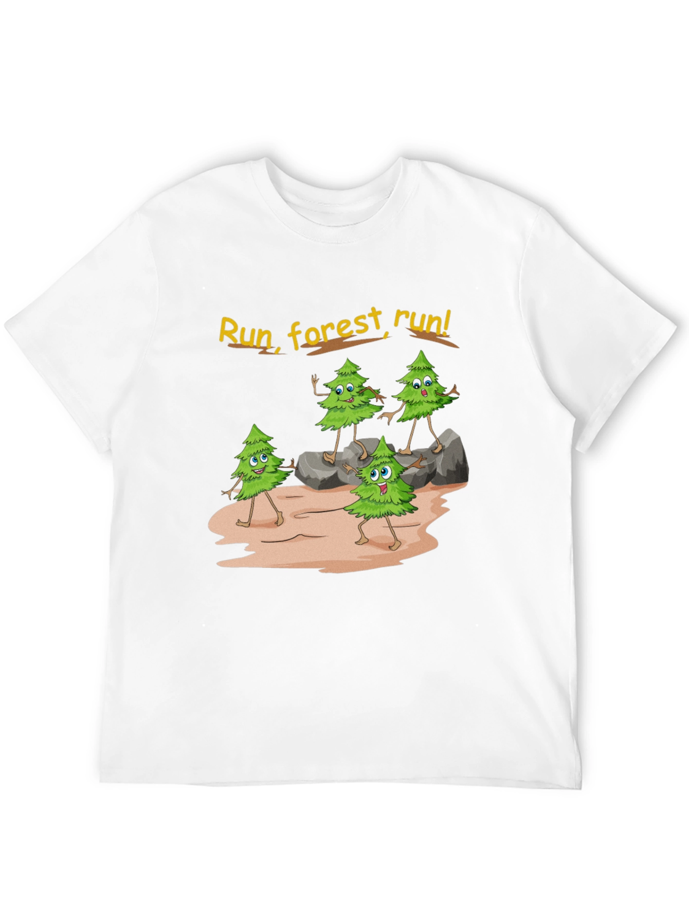 Black Run Forest Run Graphic T-Shirt view 12