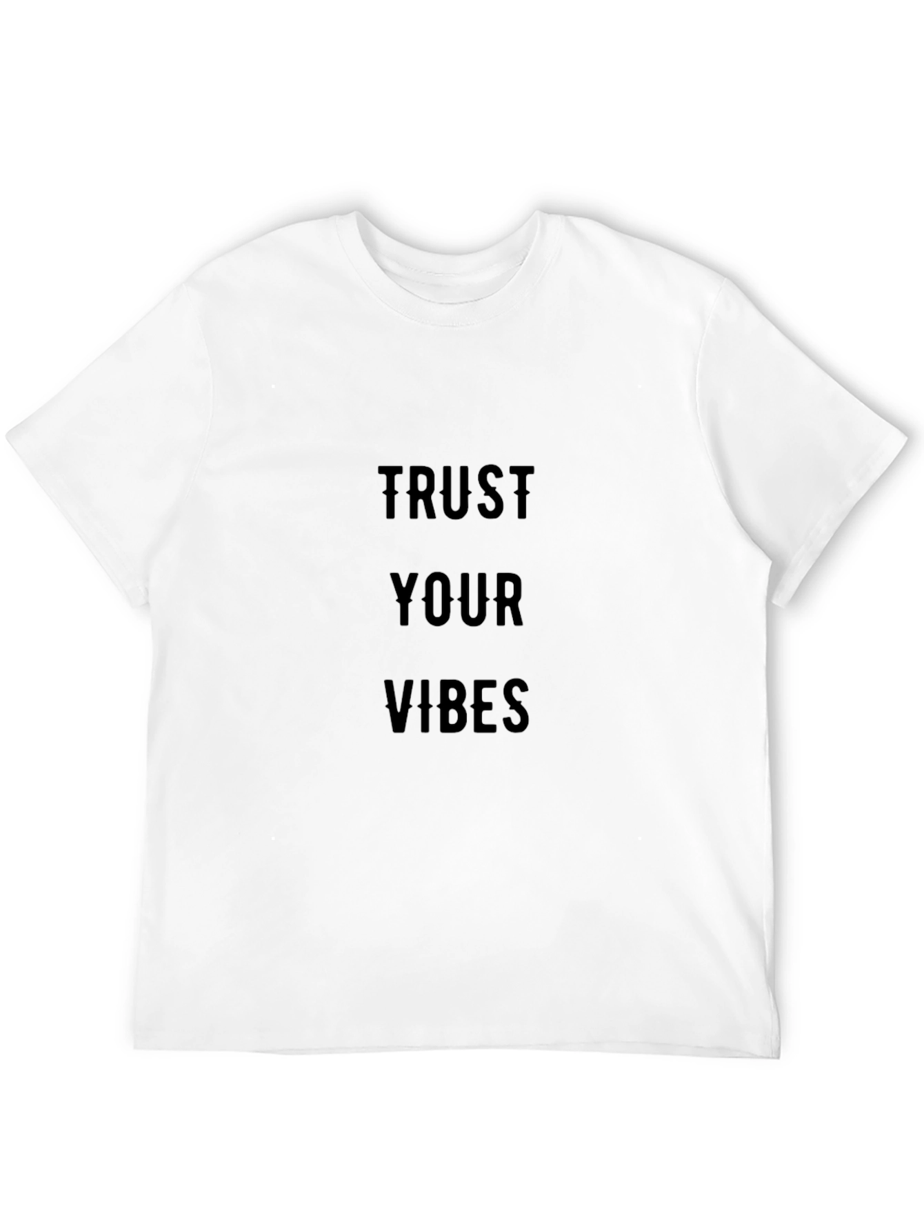 Black Trust Your Vibes Black Graphic Tee view 12