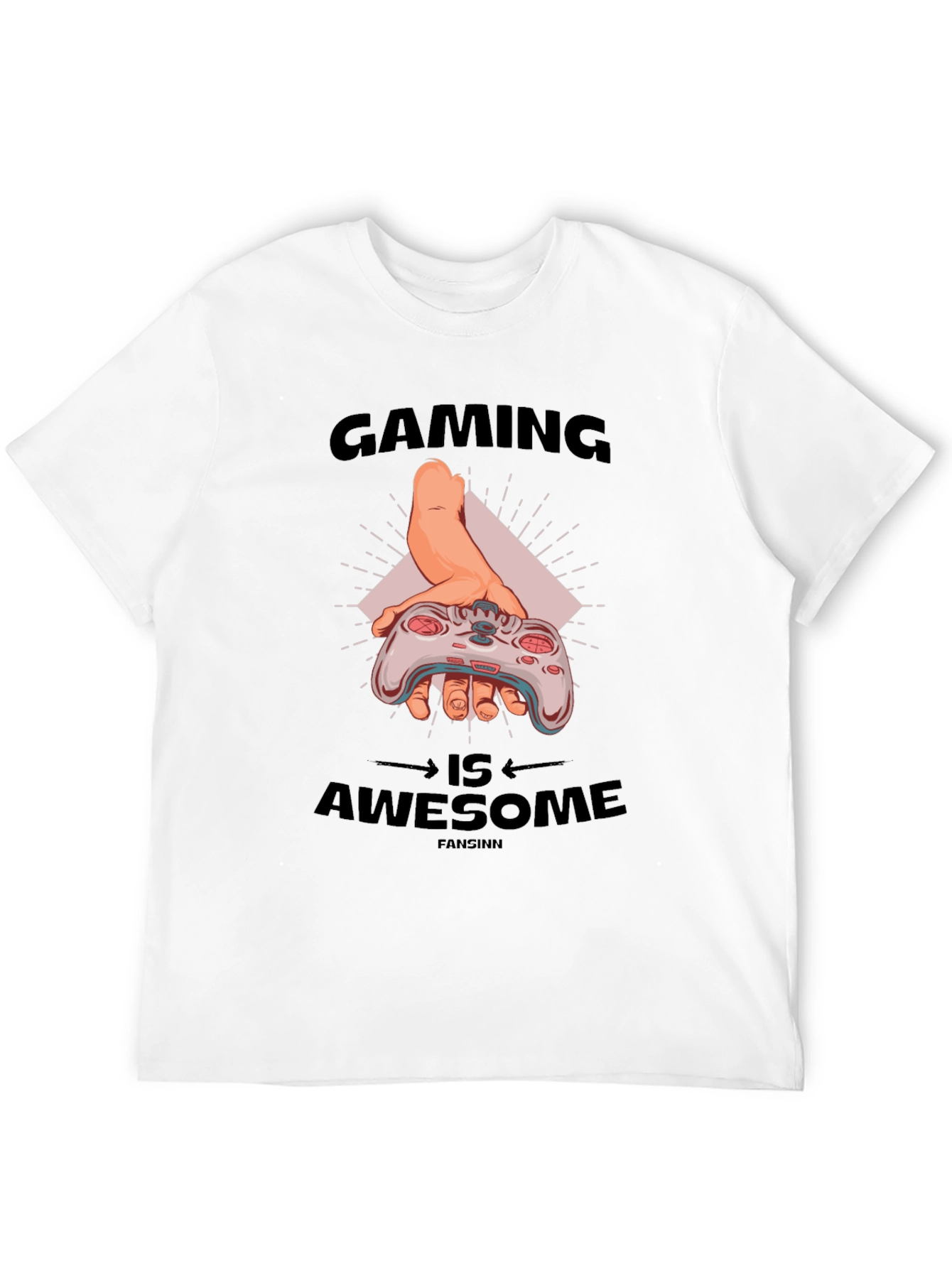 Black Gaming Is Awesome Black T-Shirt view 12