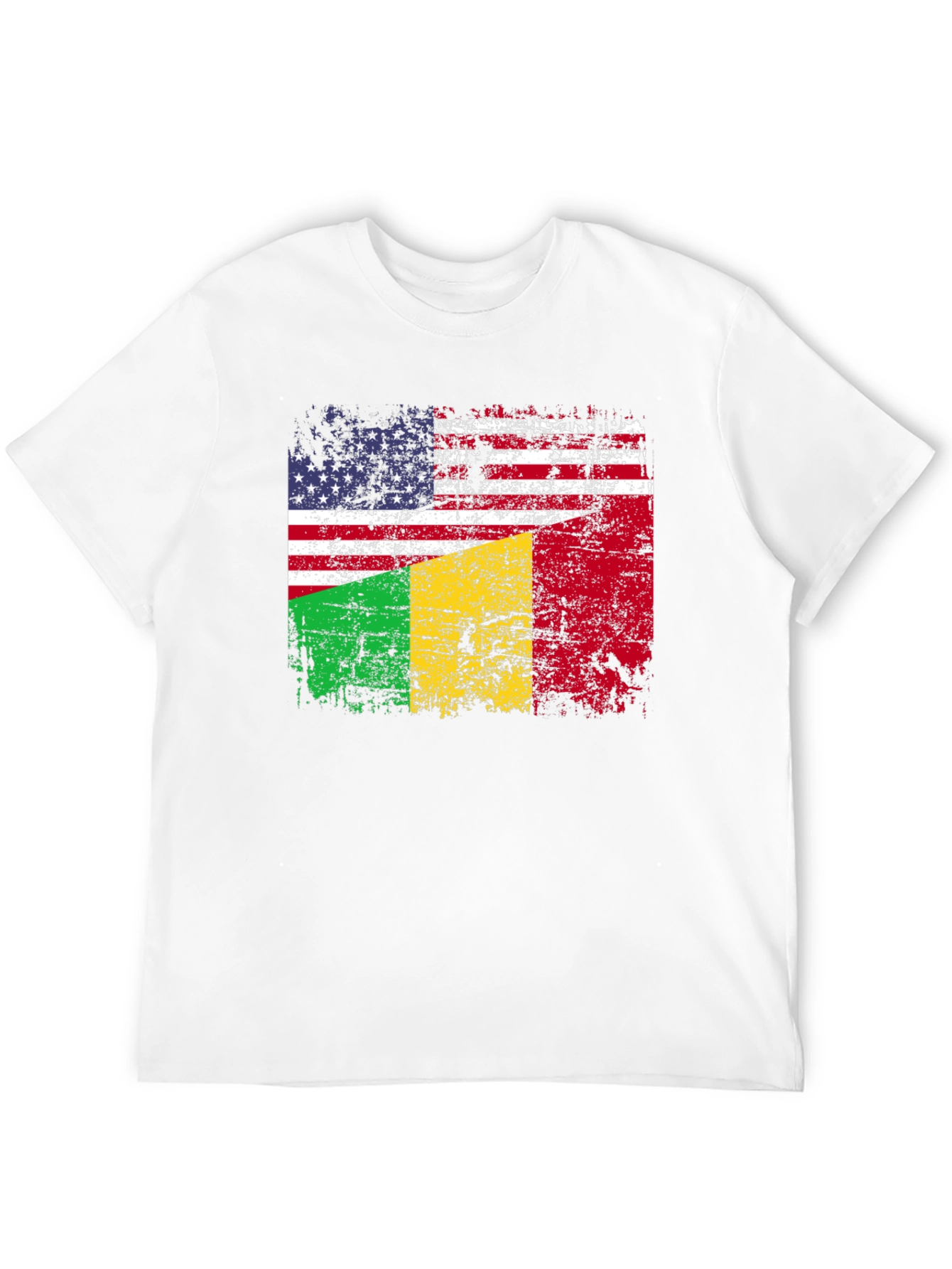USA & Mali Flag Graphic T-Shirt - 12