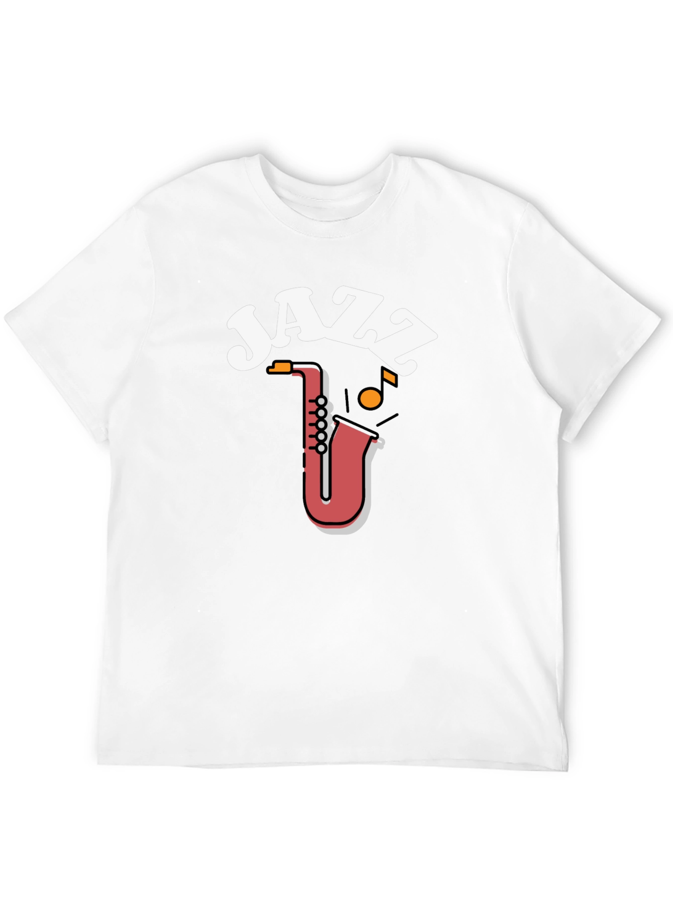Black Jazz Saxophone Graphic Tee view 12