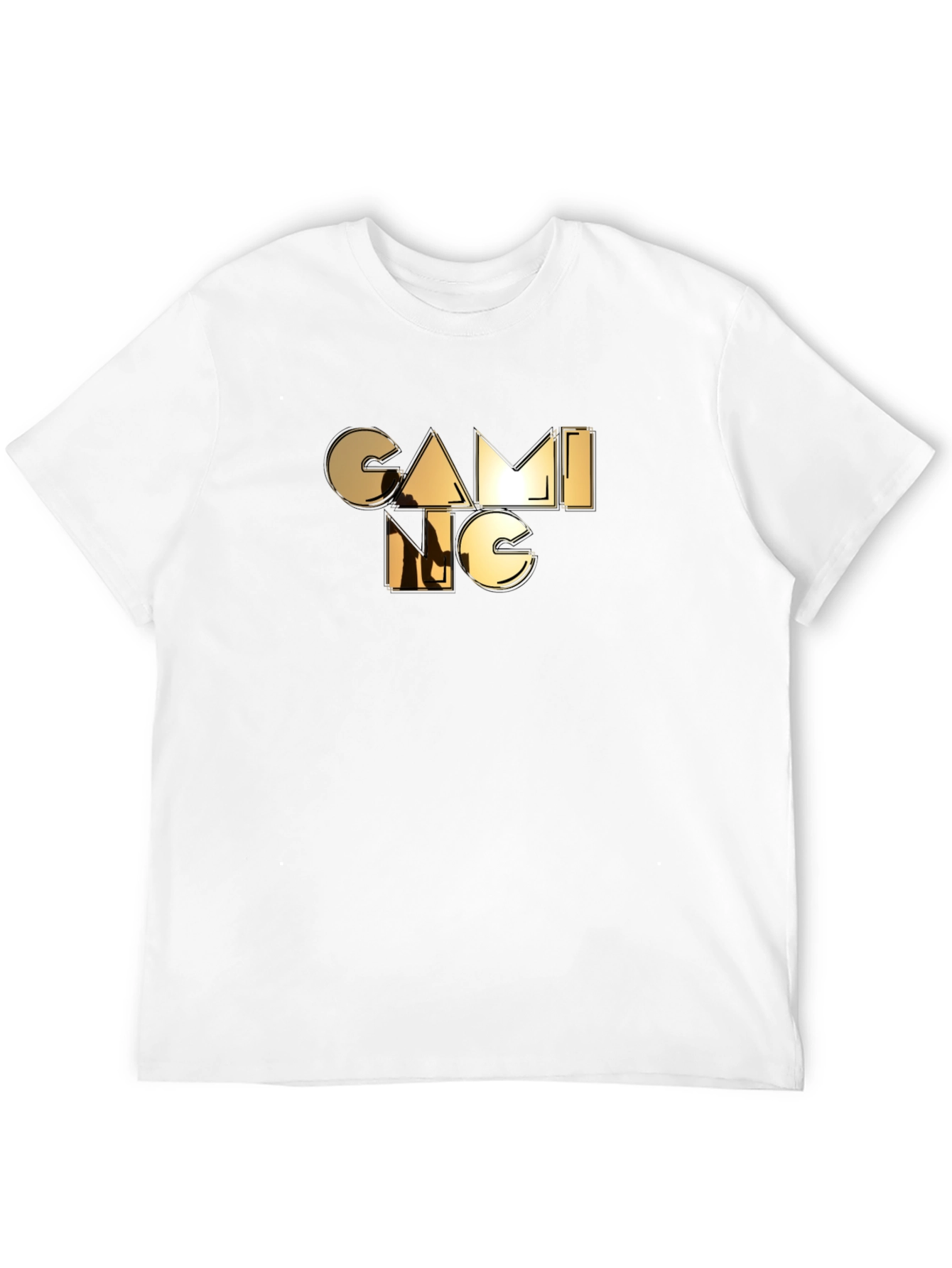 Black Gaming Graphic Tee - Black Cotton Casual Shirt view 12