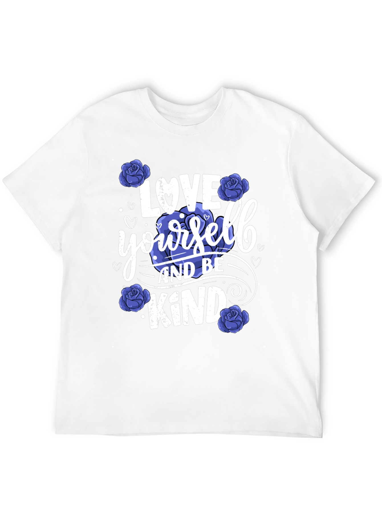 Black Love Yourself & Be Kind Graphic Tee - Floral Design view 12