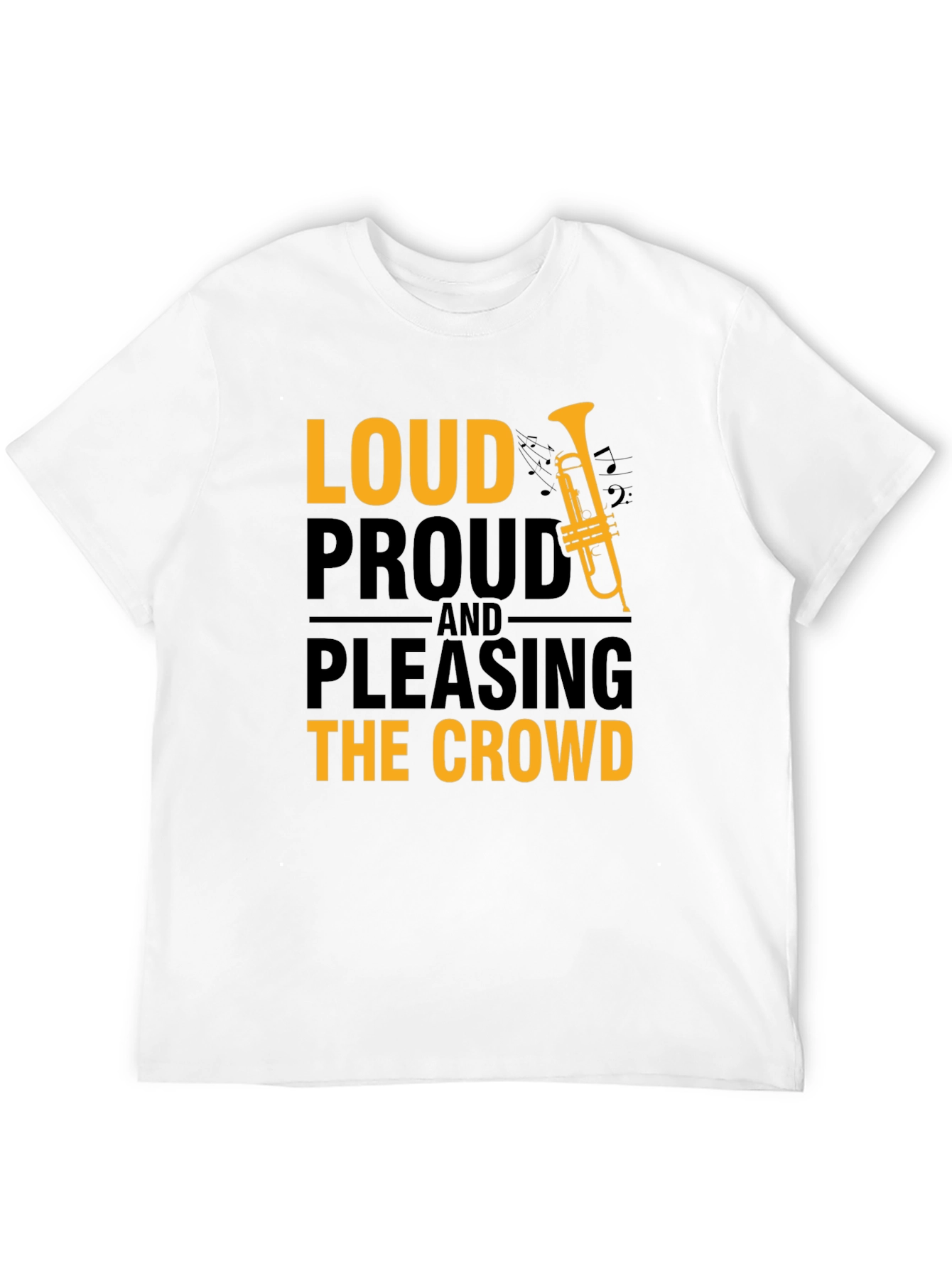 Black Loud Proud T-Shirt - Musician Graphic Tee view 12