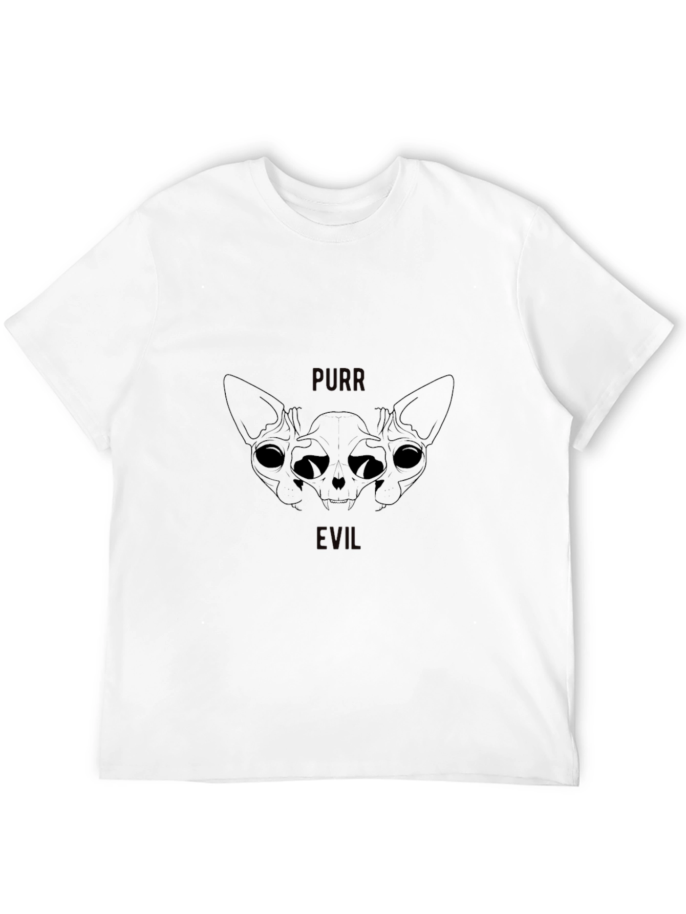 Black Purr Evil Black Graphic T-Shirt view 12