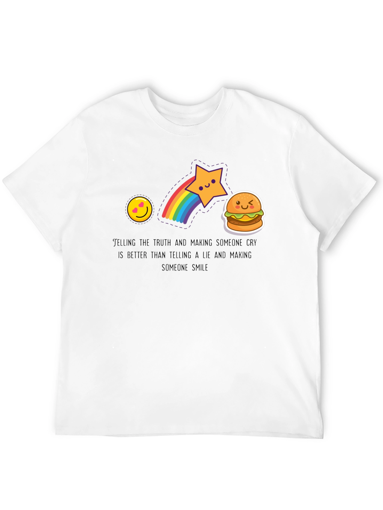 Black Emoji Graphic Tee - Telling the Truth view 12