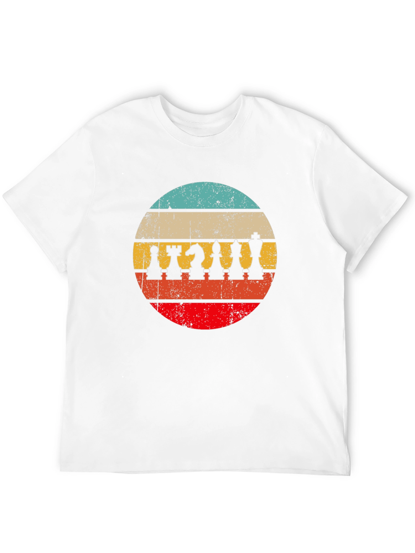 Black Retro Chess Piece T-Shirt - Vintage Style Chess Player Tee view 12