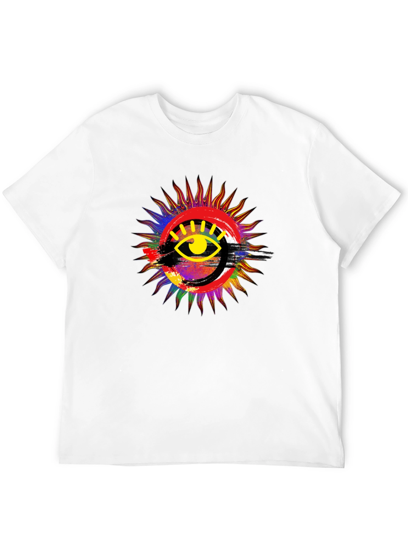Black Eye of Providence Sunburst Graphic T-Shirt view 12