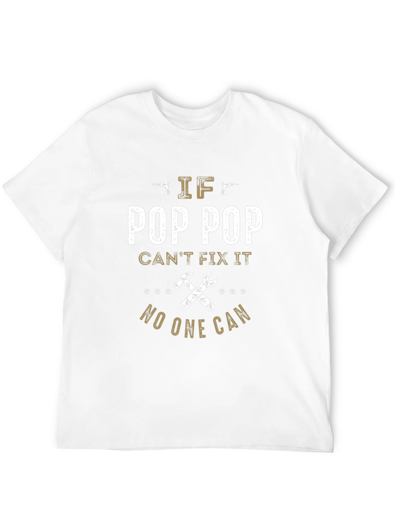 Black Pop Pop Can Fix It T-Shirt view 12