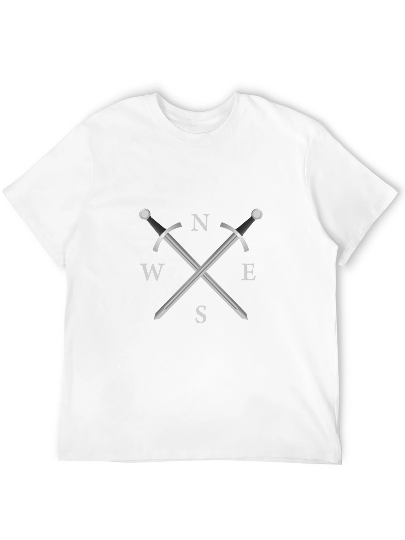 Black Compass Swords Black T-Shirt - Adventure Awaits! view 12