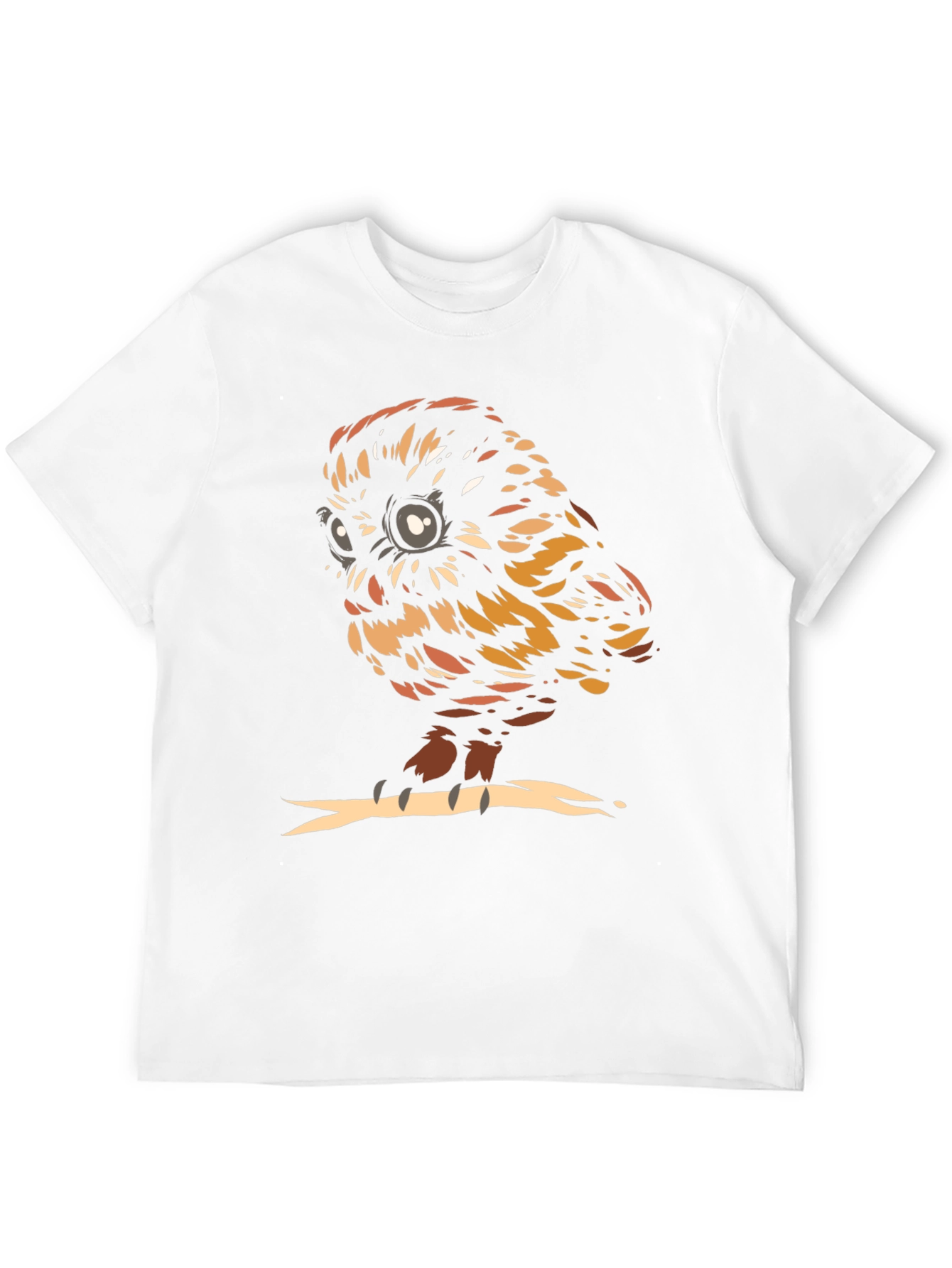 Black Owl with Glasses Graphic Tee - Unisex Black T-Shirt view 12