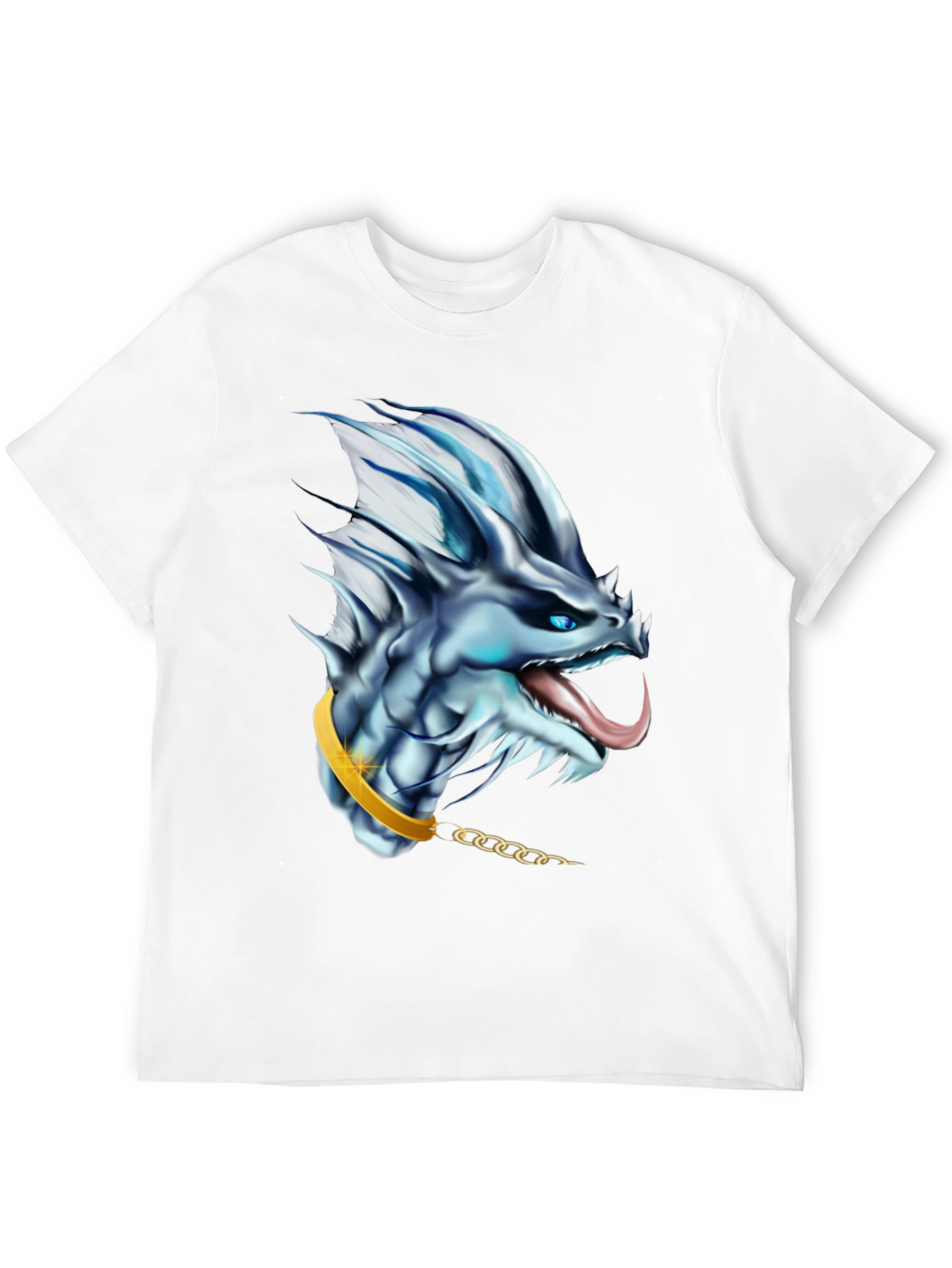 Black Dragon Head Graphic Tee - Fantasy T-Shirt view 12