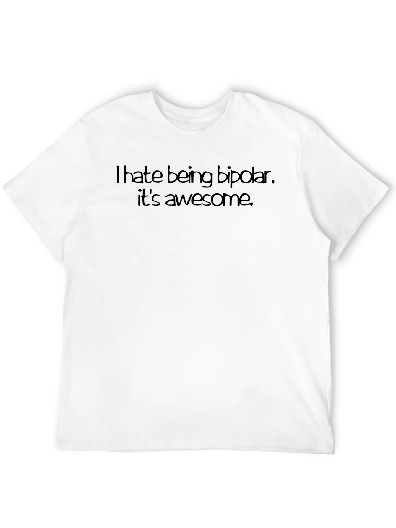 Black Bipolar Awesome Black Tee - Unique Design view 12