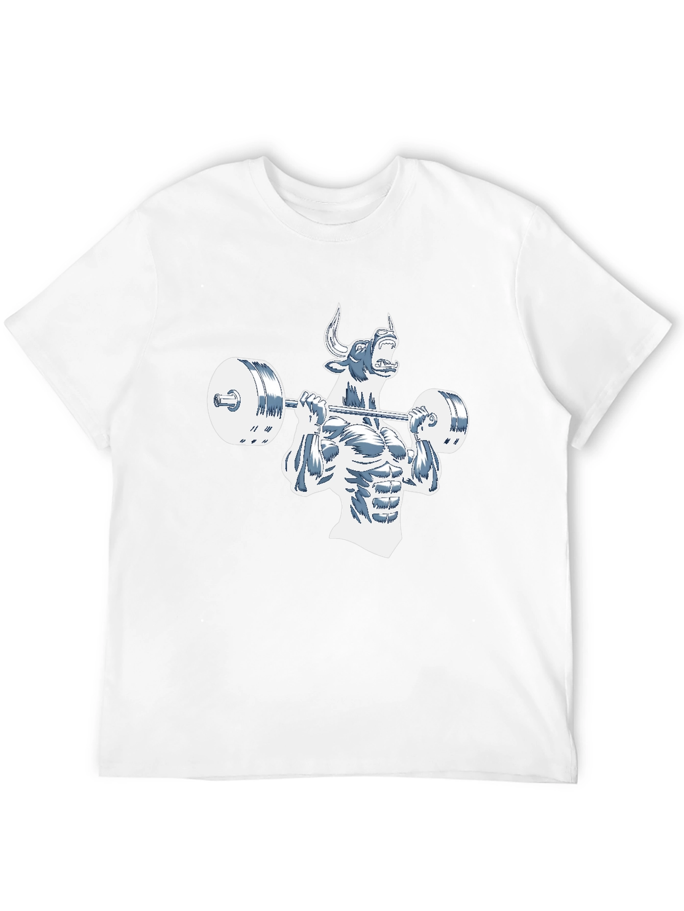 Black Gym Bull Black T-Shirt - Power Lifting view 12