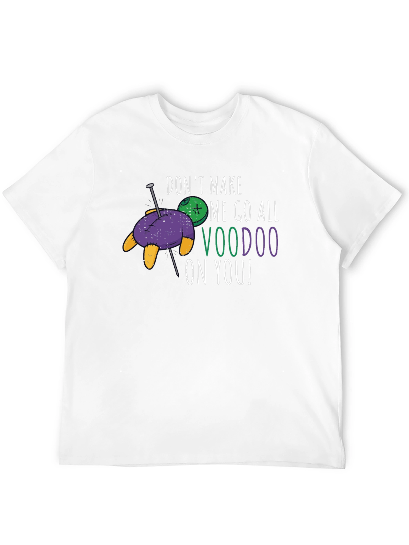 Black Voodoo Doll Novelty Graphic T-Shirt view 12