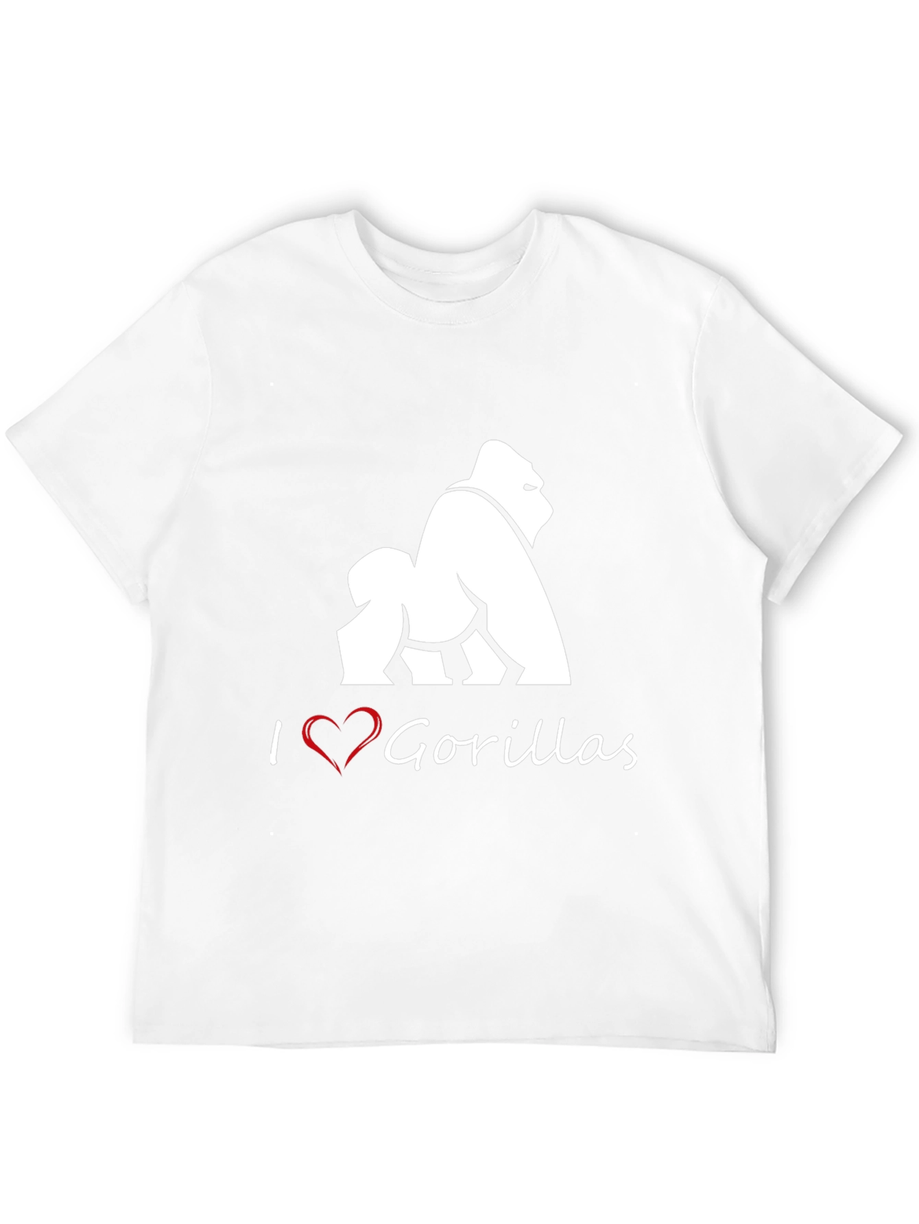 Black I Heart Gorillas Black T-Shirt view 12