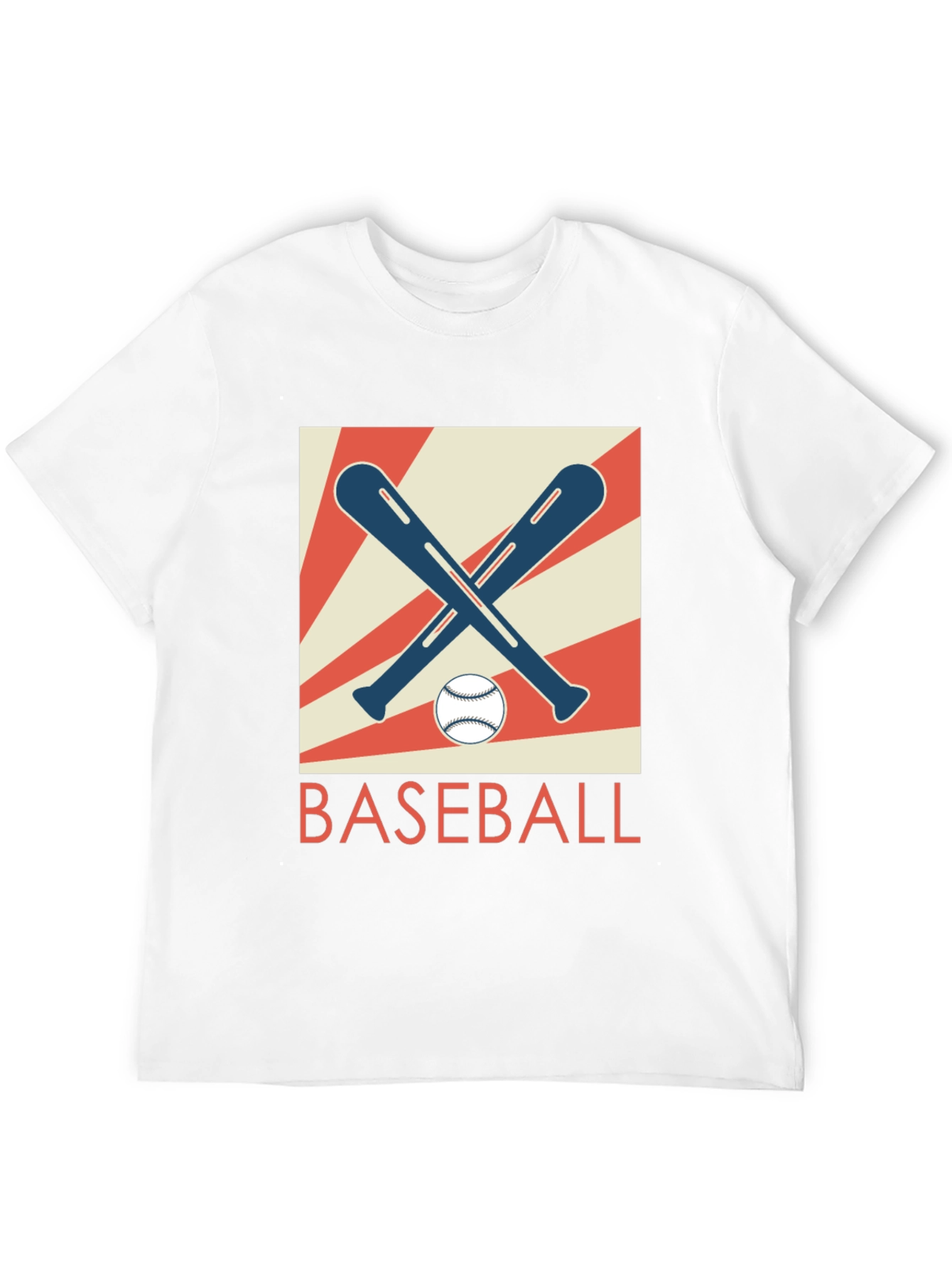Black Retro Baseball Bats & Ball Graphic T-Shirt view 12