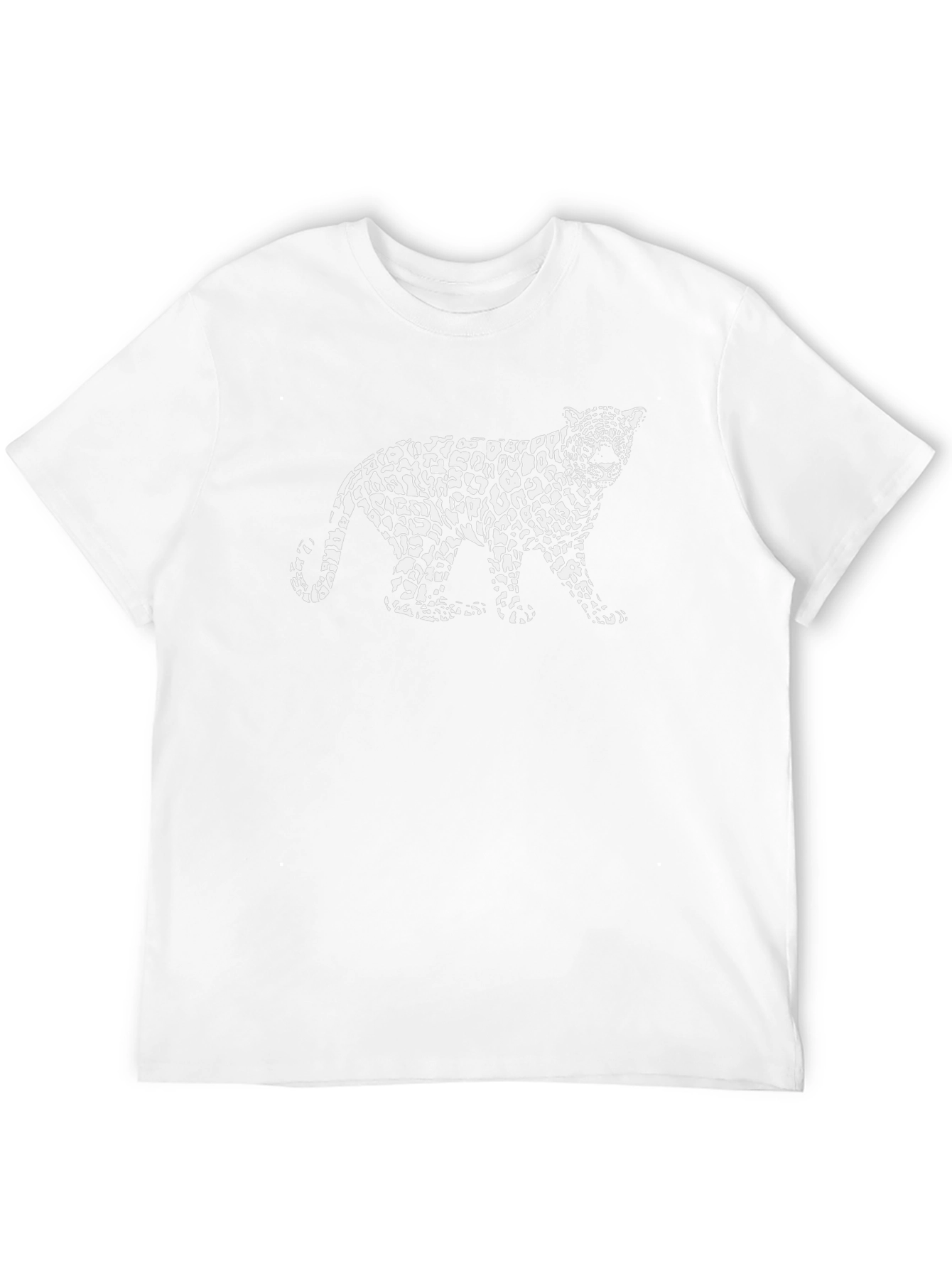 Black Leopard Print T-Shirt - Stylish Black Tee view 12